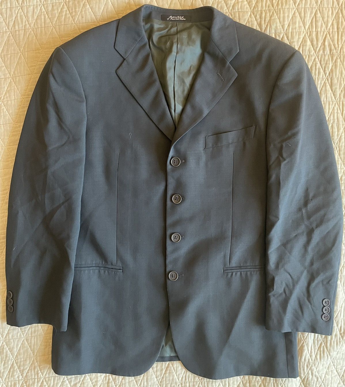 Giorgio Armani MANI Four Button Wool Suit Size 40S - 2 Thumbnail