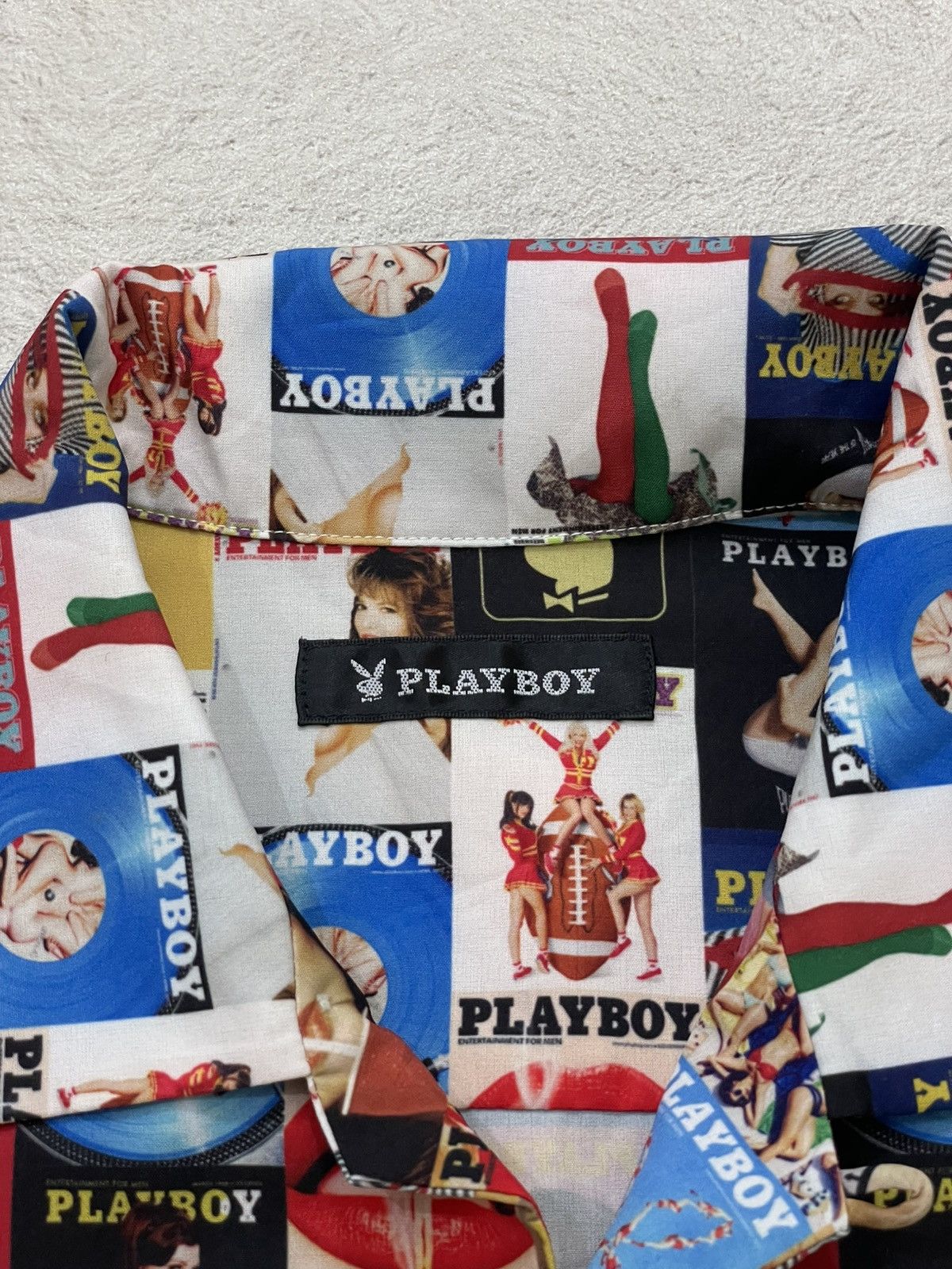 Hysteric Glamour 2000s Rare Playboy Collage AOP Hawaiian Shirt Vintage Y2K Size US XL / EU 56 / 4 - 4 Thumbnail