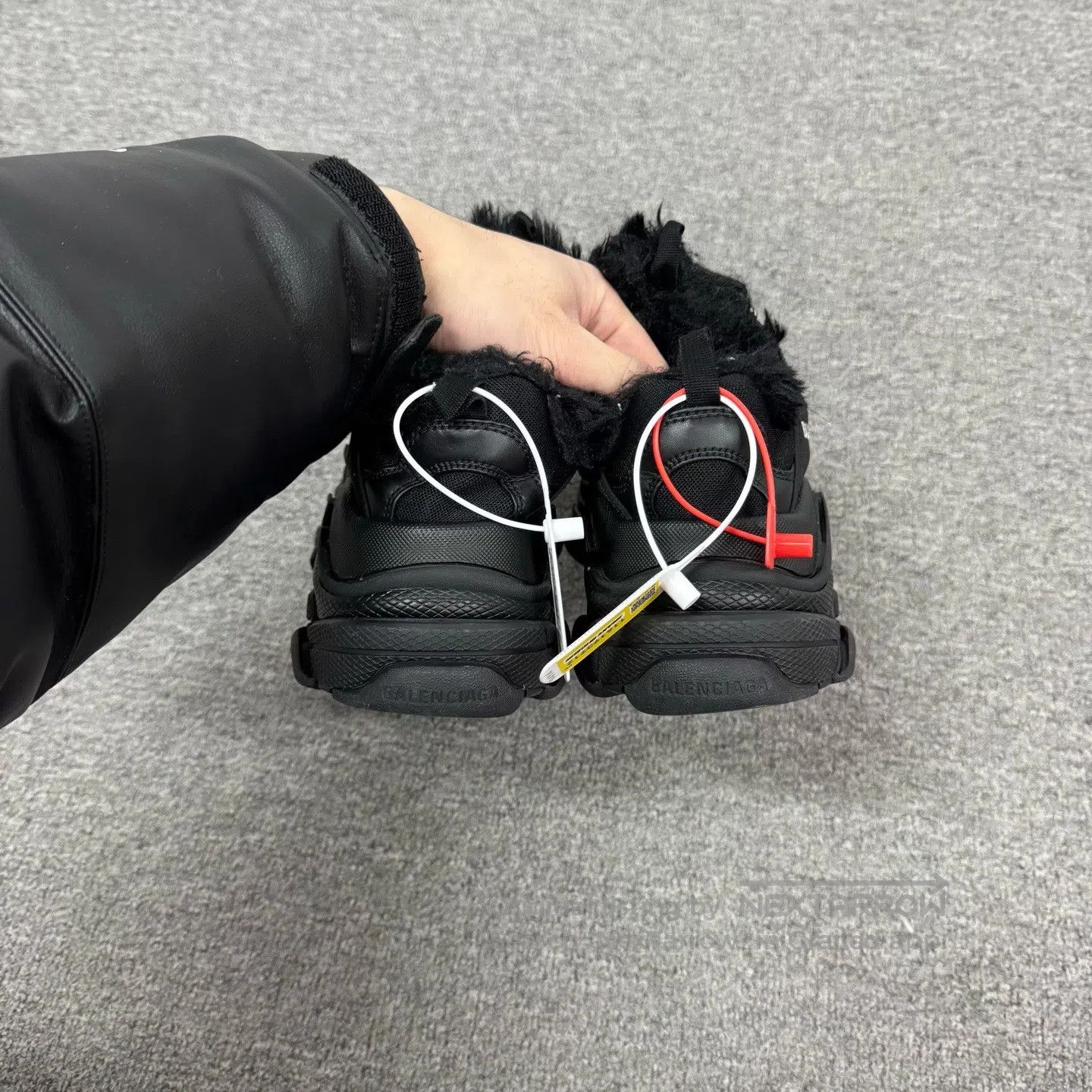 Balenciaga Balenciaga Triple S – All-black, velvety texture; dad shoe Size US 6.5 / IT 36.5 - 5 Thumbnail