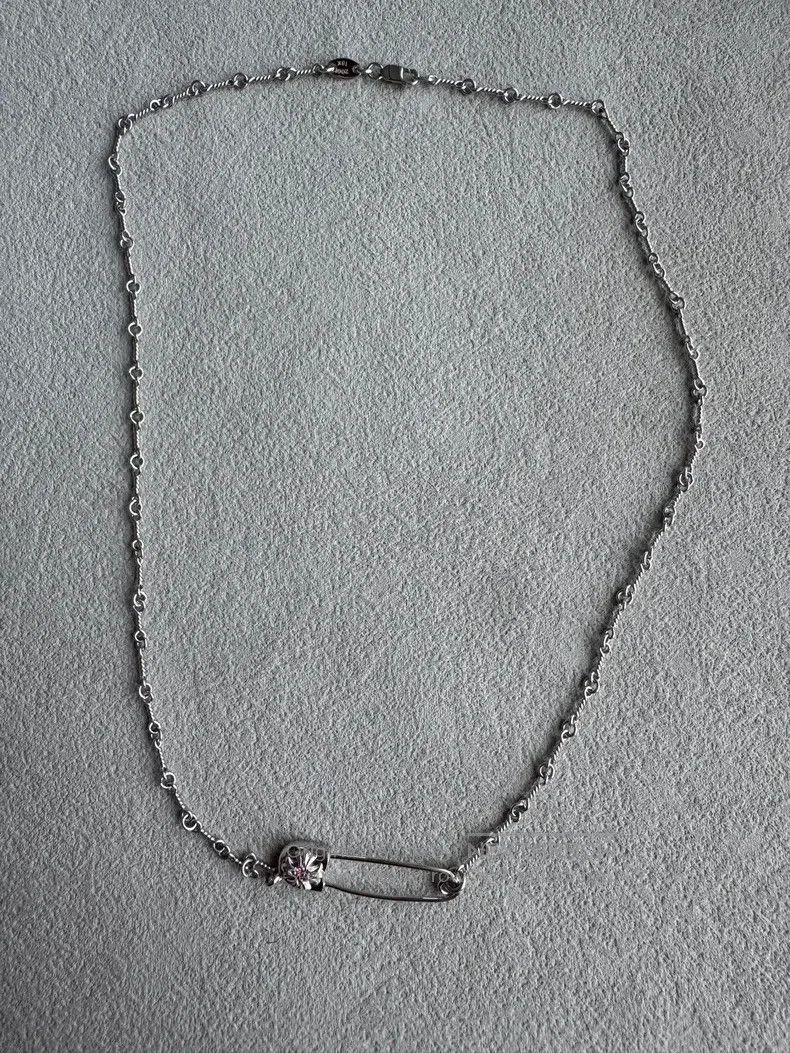 Chrome Hearts CHROME HEARTS 18k white gold pink pin necklace Size ONE SIZE - 1 Thumbnail