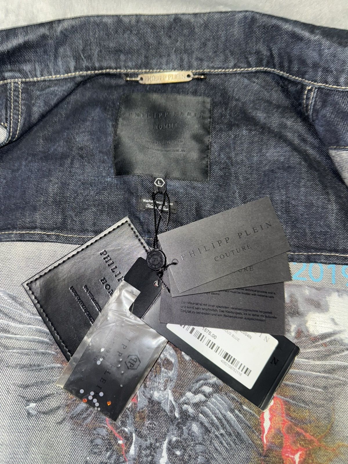 Philipp Plein Philipp Plein Denim Jacket Size US L / EU 52-54 / 3 - 9 Thumbnail