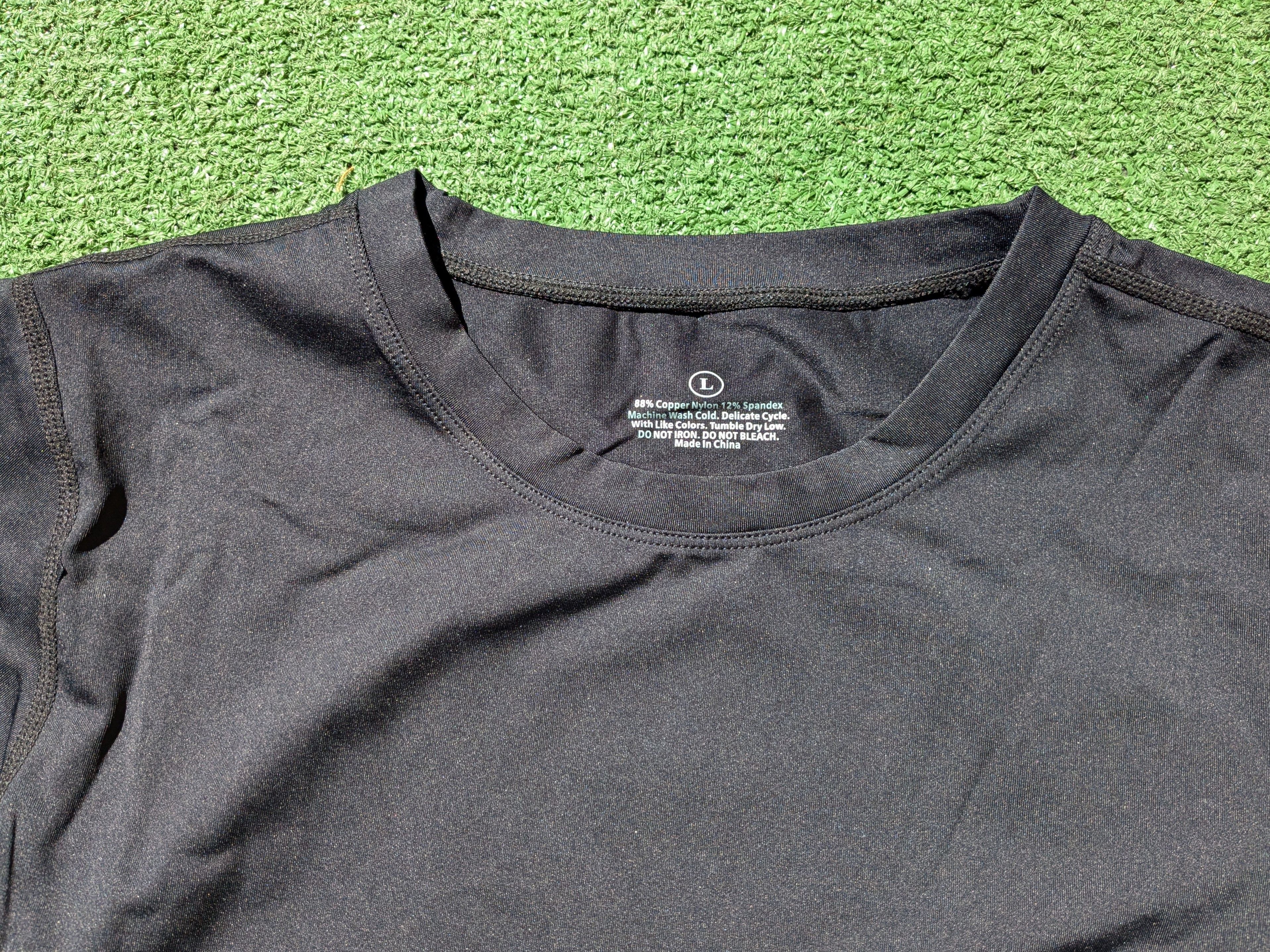 Designer Copper Compression Shirt Black Short Sleeve Crew Neck EUC Size US XL / EU 56 / 4 - 4 Thumbnail