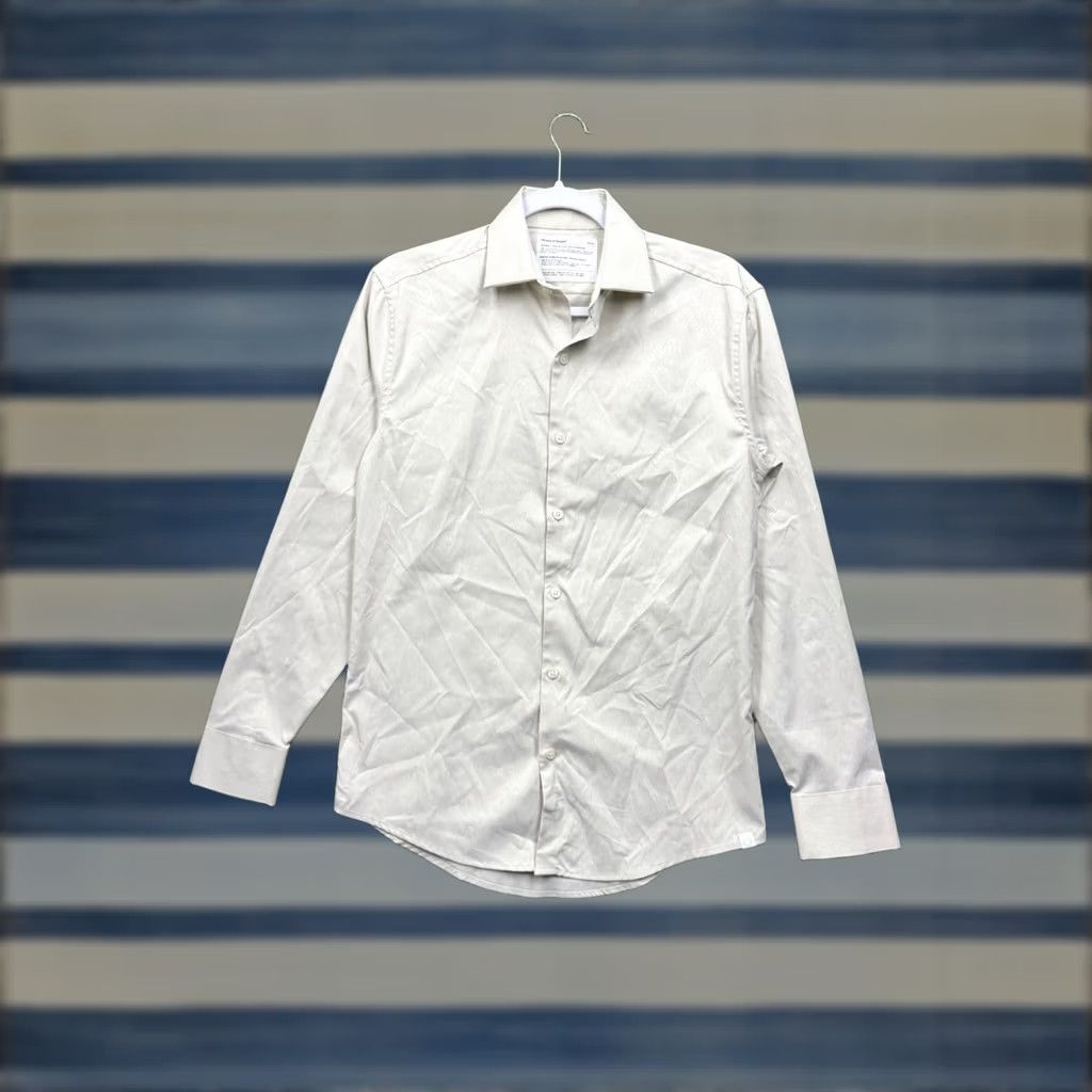 Vintage Ministry of Supply Shirt Mens XS Slim AeroZero Recycled Polyester Button Down Blue Stripe Fashion Shirt Size US XS / EU 42 / 0 - 1 Thumbnail