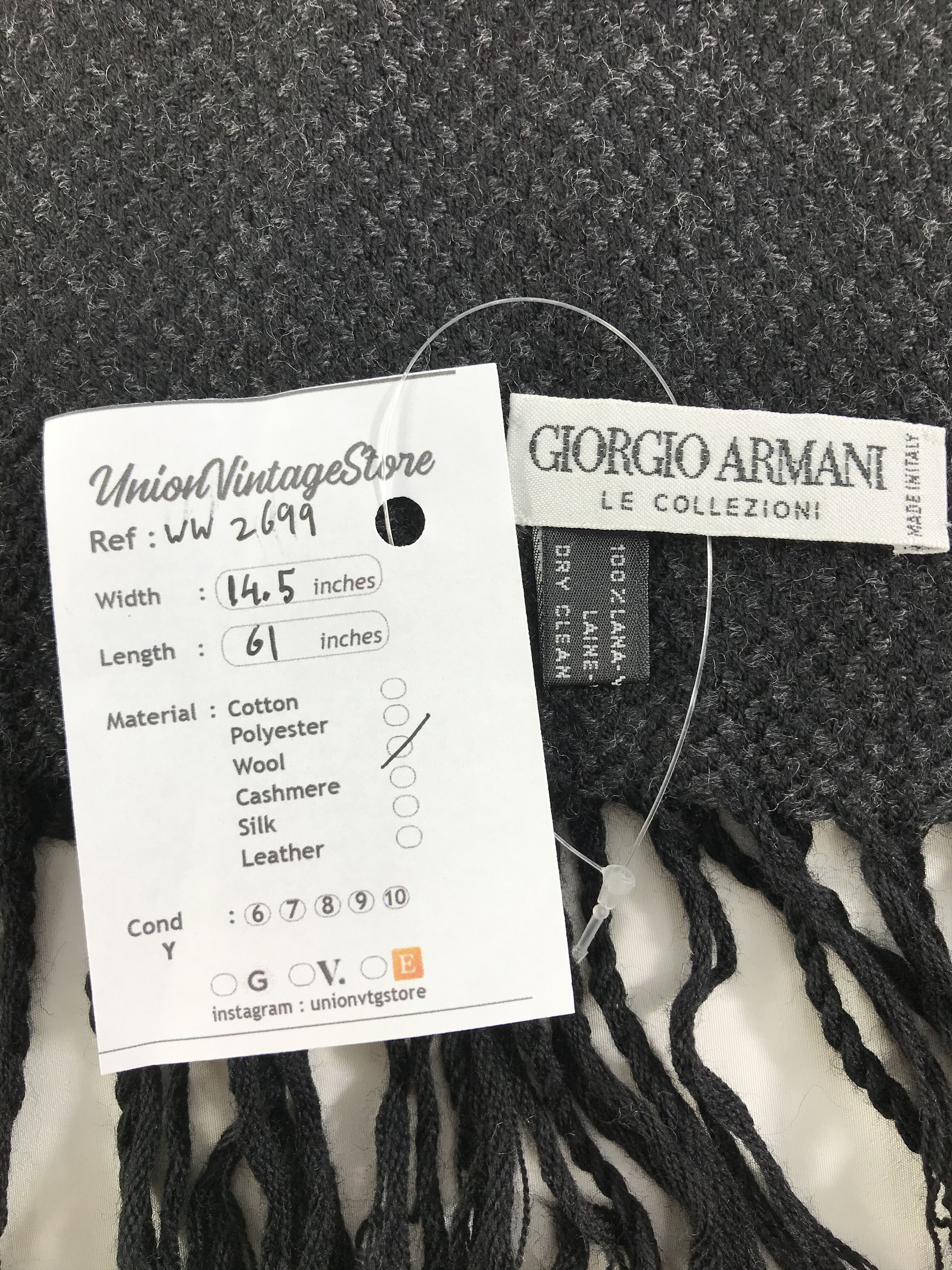 Giorgio Armani × Vintage Giorgio Armani Scarf / Muffler / Neckwear - WW2699 Size ONE SIZE - 4 Thumbnail