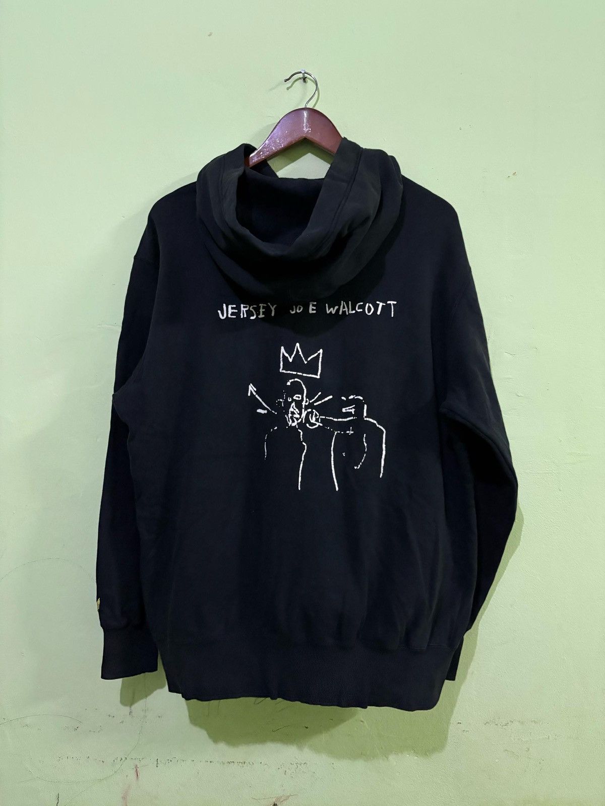 Jean-Michel Basquiat × Vintage VTG Jean micheal bisquat X Uniqlo Jersey Joe Wolcott Hoodie Size US L / EU 52-54 / 3 - 4 Thumbnail