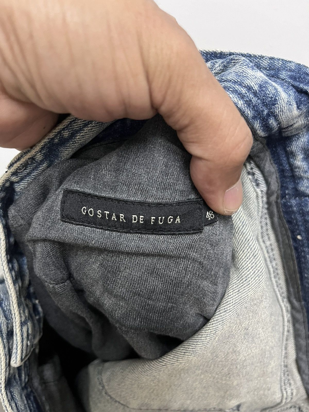 Japanese Brand Gostar De Fuga Japan Skinny Rusty Distressed Denim Pants Size US 33 - 13 Thumbnail