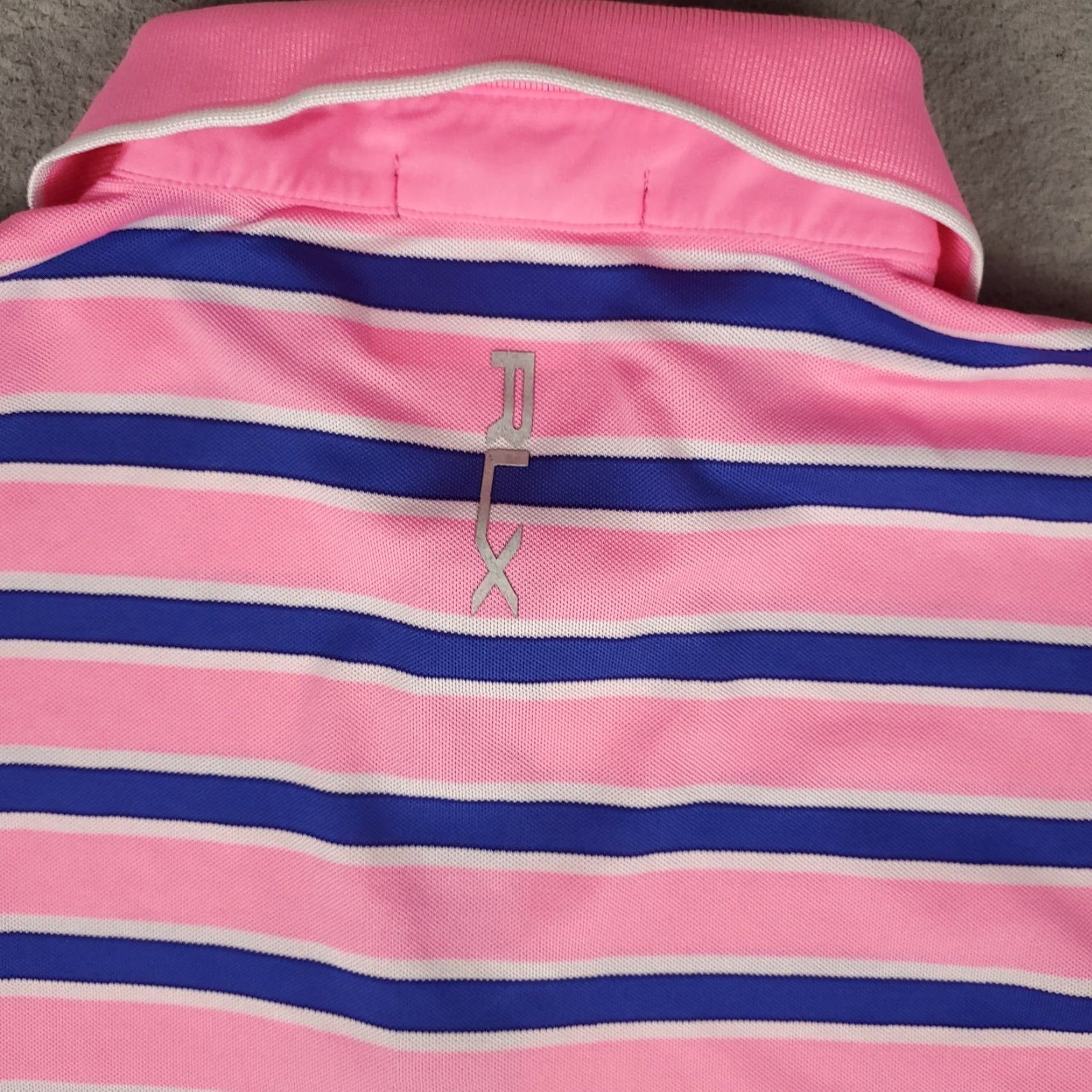 RLX Ralph Lauren RLX Ralph Lauren Polo Shirt Mens XL Striped Pink Blue Short Sleeve Polo Sport Golf Casual Size US XL / EU 56 / 4 - 5 Thumbnail