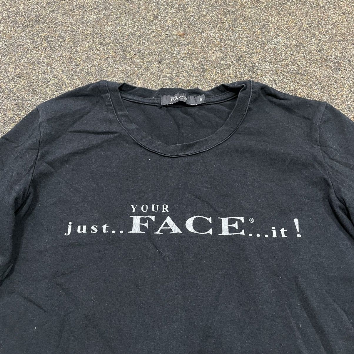 Gildan Vintage Y2K ADULT “ Just Your Face It Thrash “ FUNNY BuyTee Size S / US 4 / IT 40 - 3 Thumbnail