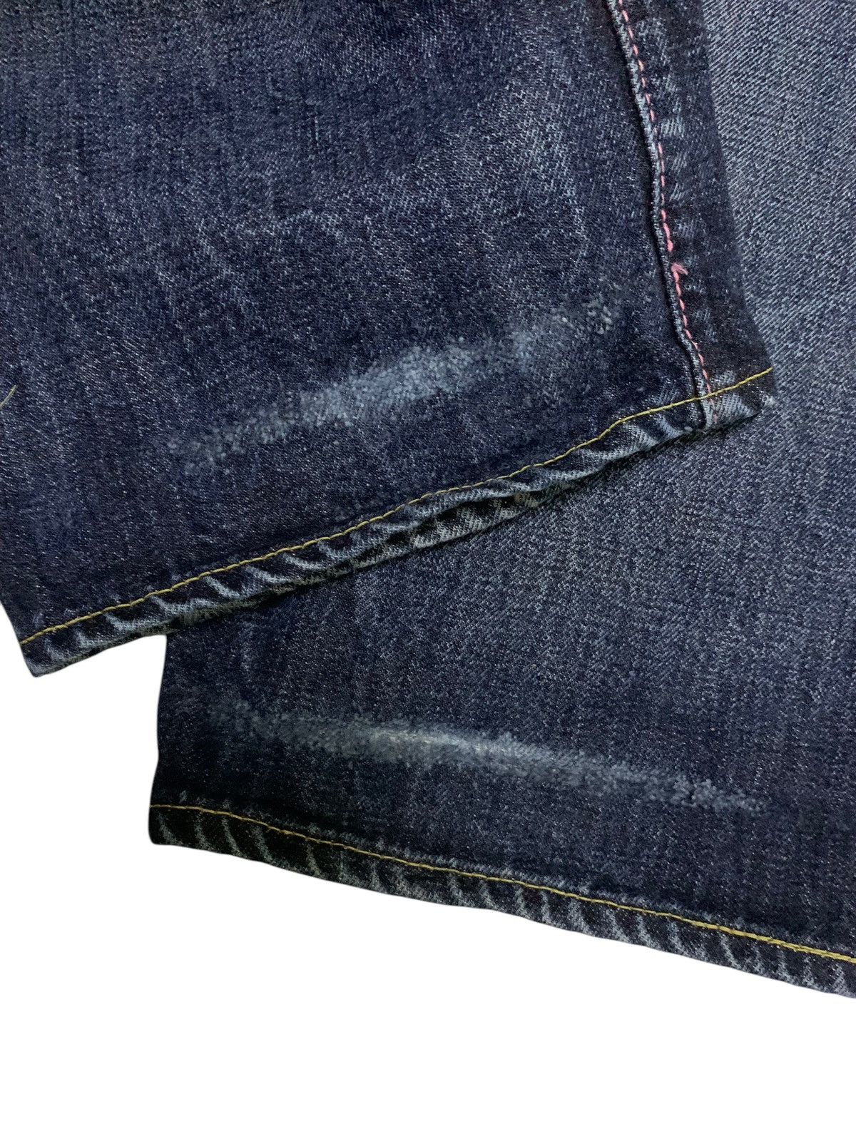 Kapital MOMOTARO SELVEDGE BUTTON FLY FADED DISTRESSED DENIM Size US 33 - 20 Thumbnail