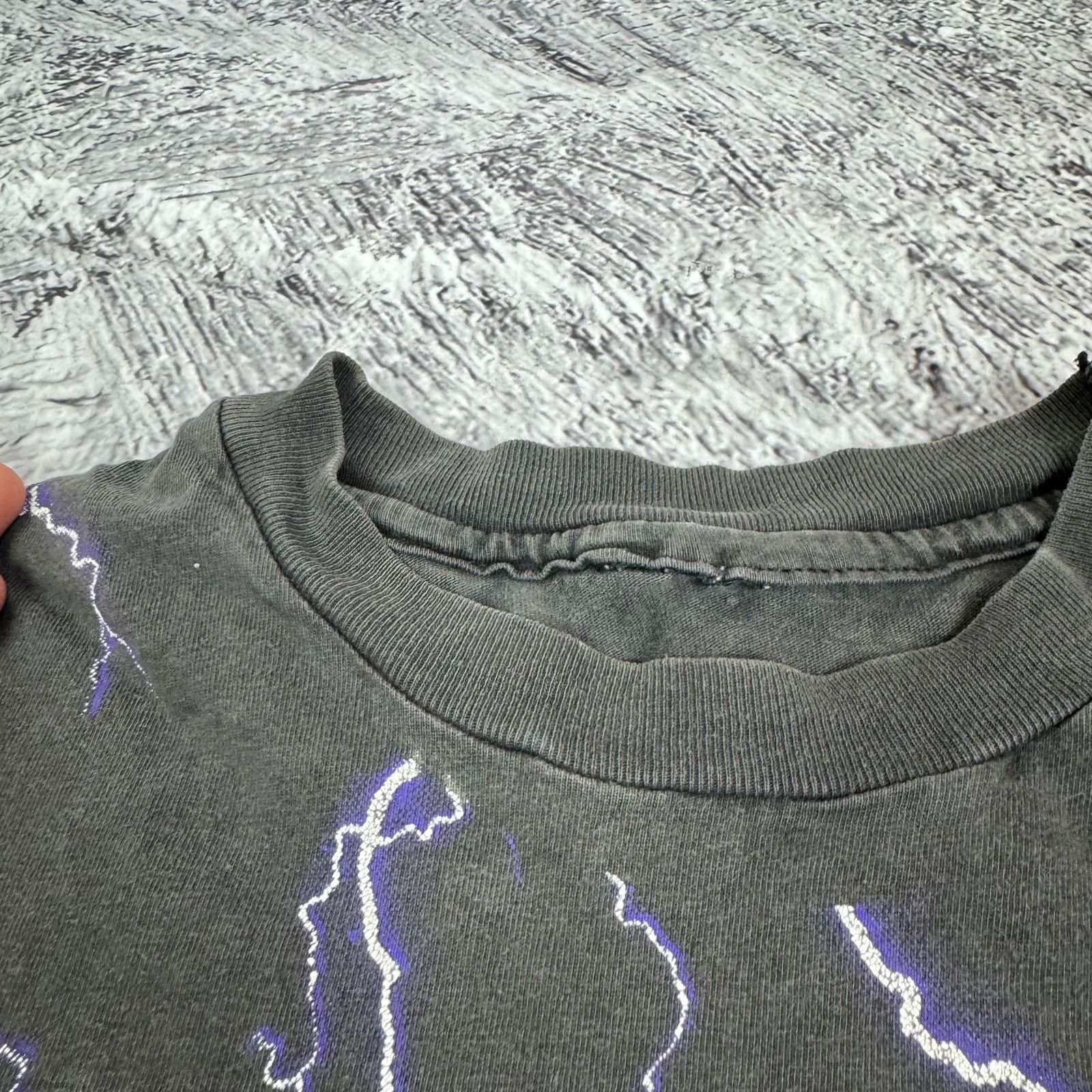 Harley Davidson VTG Harley-Davidson AOP Thunder & Lightning T-Shirt Size US M / EU 48-50 / 2 - 7 Thumbnail