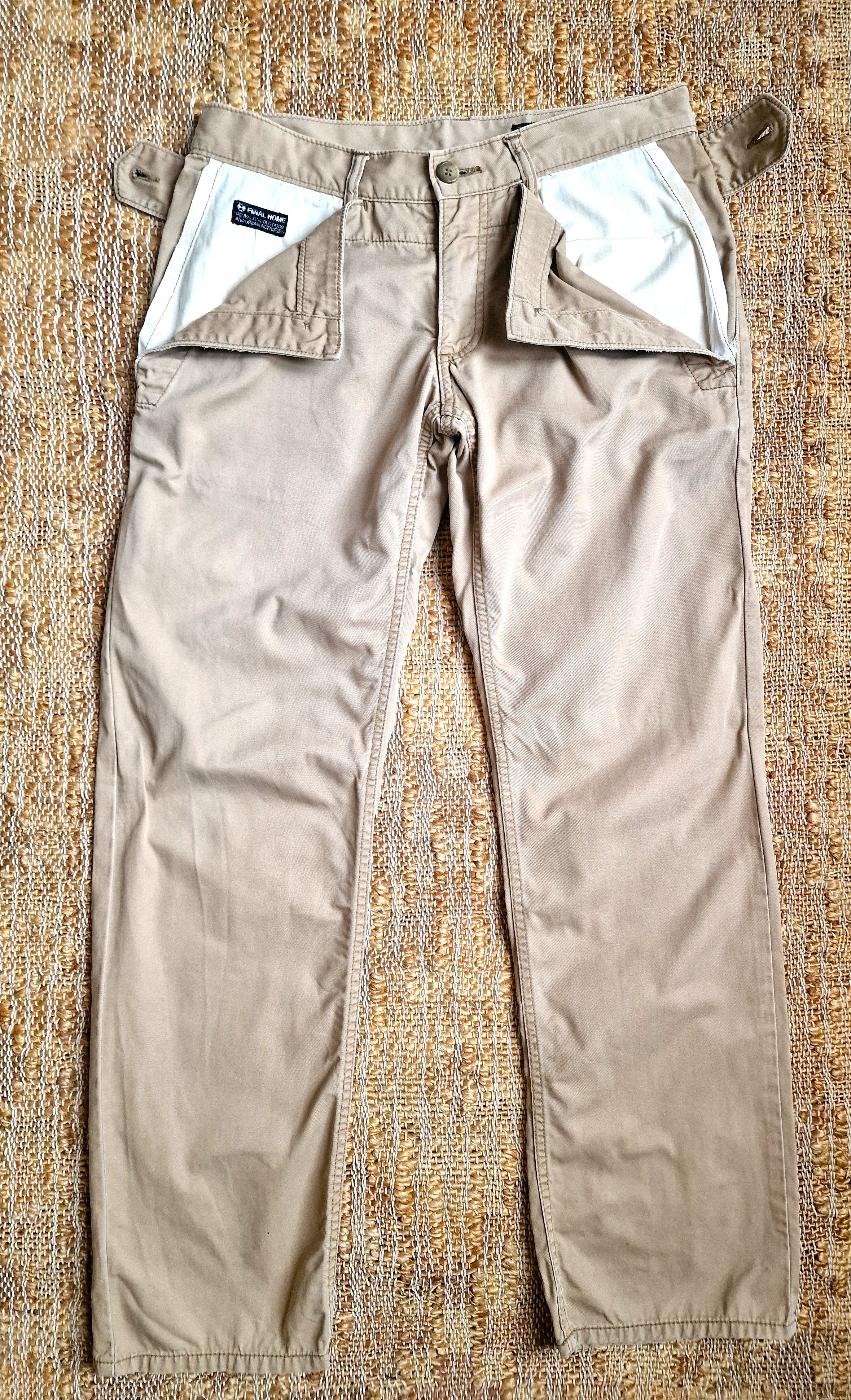 Final Home Final Home Tactical Cargo Pocket Miyake Trousers Pants Size US 28 / EU 44 - 1 Thumbnail