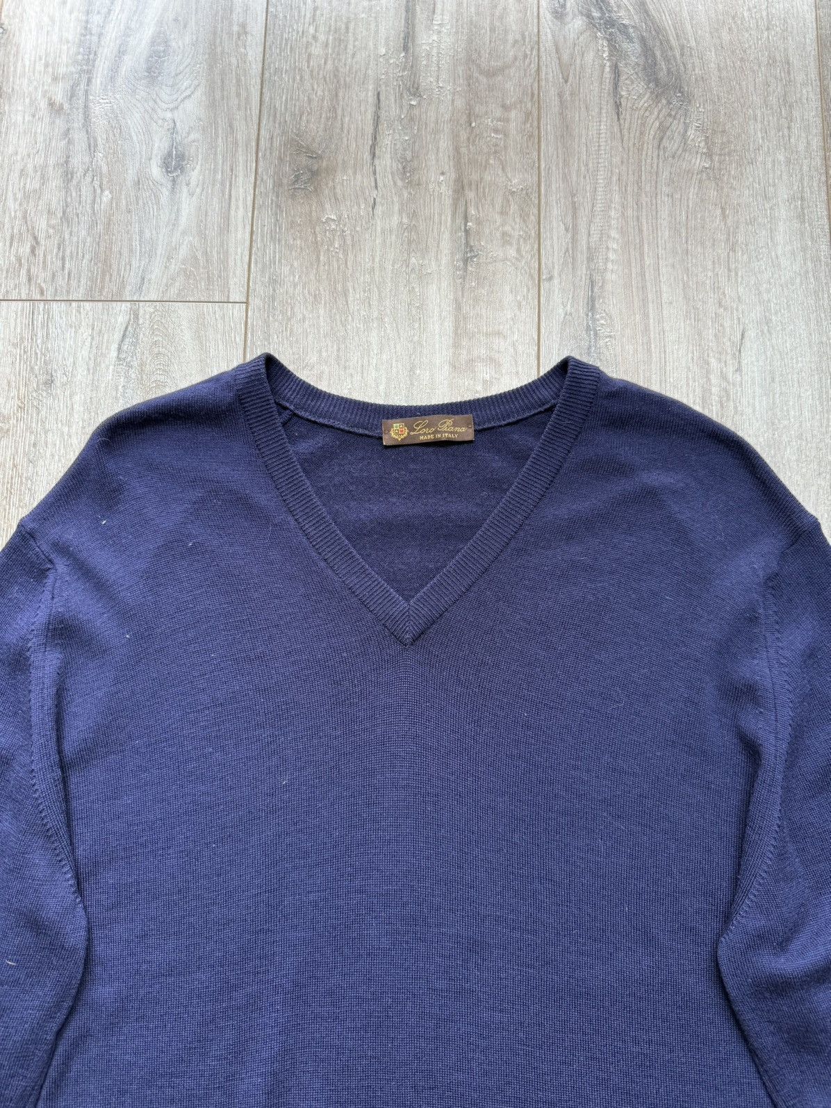 Loro Piana Loro Piana 100% Wool V neck pullover Size US L / EU 52-54 / 3 - 6 Thumbnail