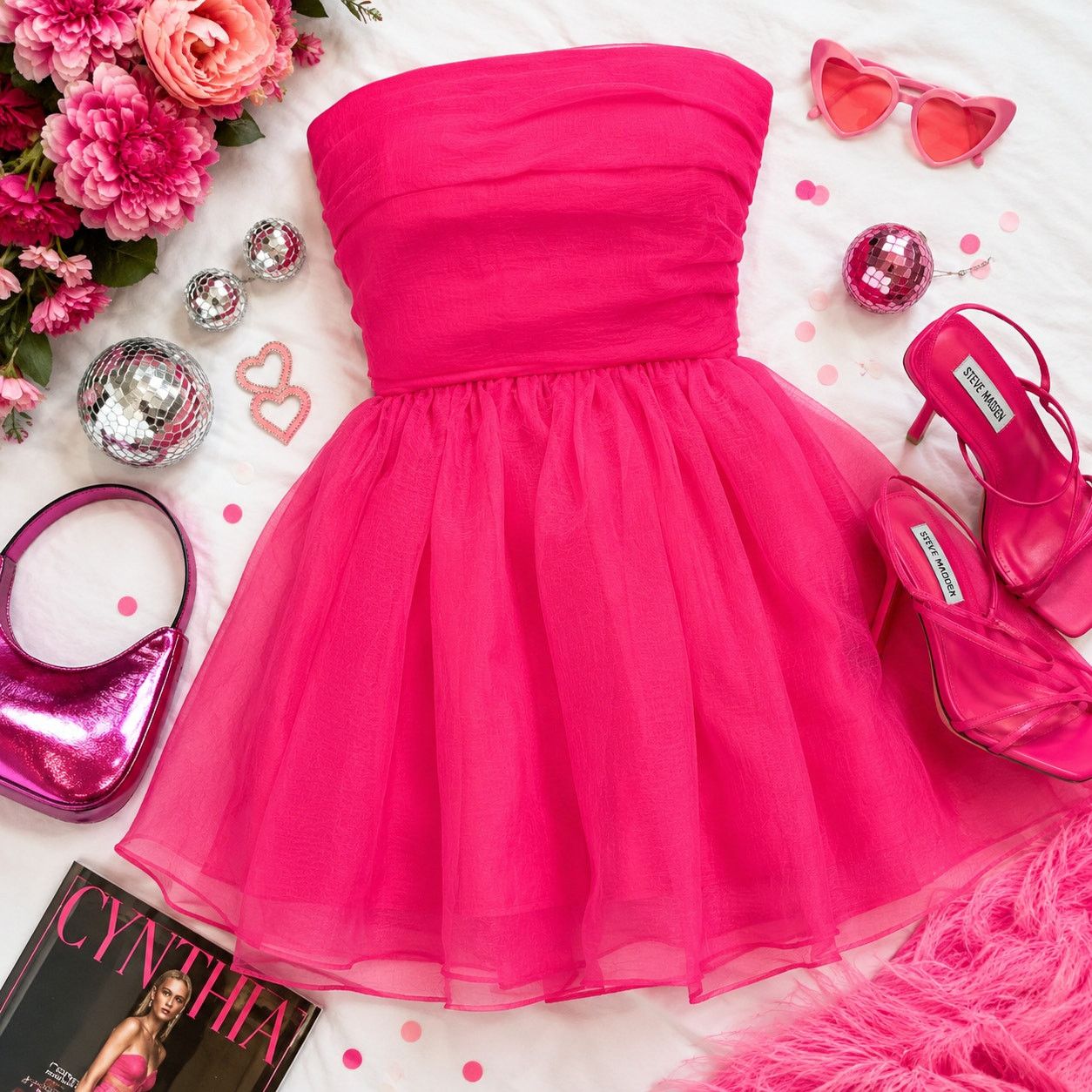 Cynthia Rowley Cynthia Rowley Valeria Strapless Mini Dress hot pink size 6 Size M / US 6-8 / IT 42-44 - 3 Thumbnail