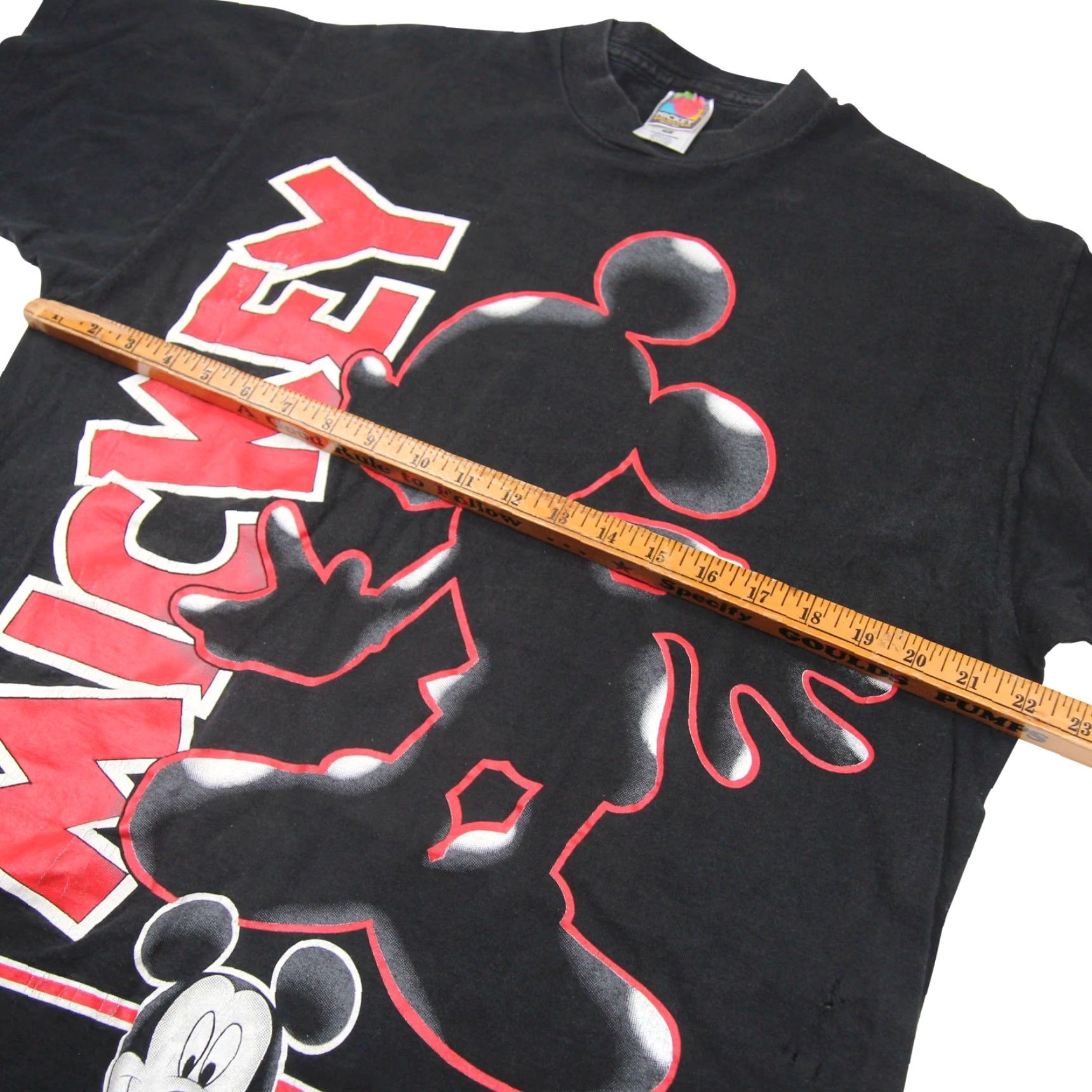 Vintage VINTAGE Mickey Mouse Mens XL T-Shirt Black Big Graphic Size US XL / EU 56 / 4 - 6 Thumbnail