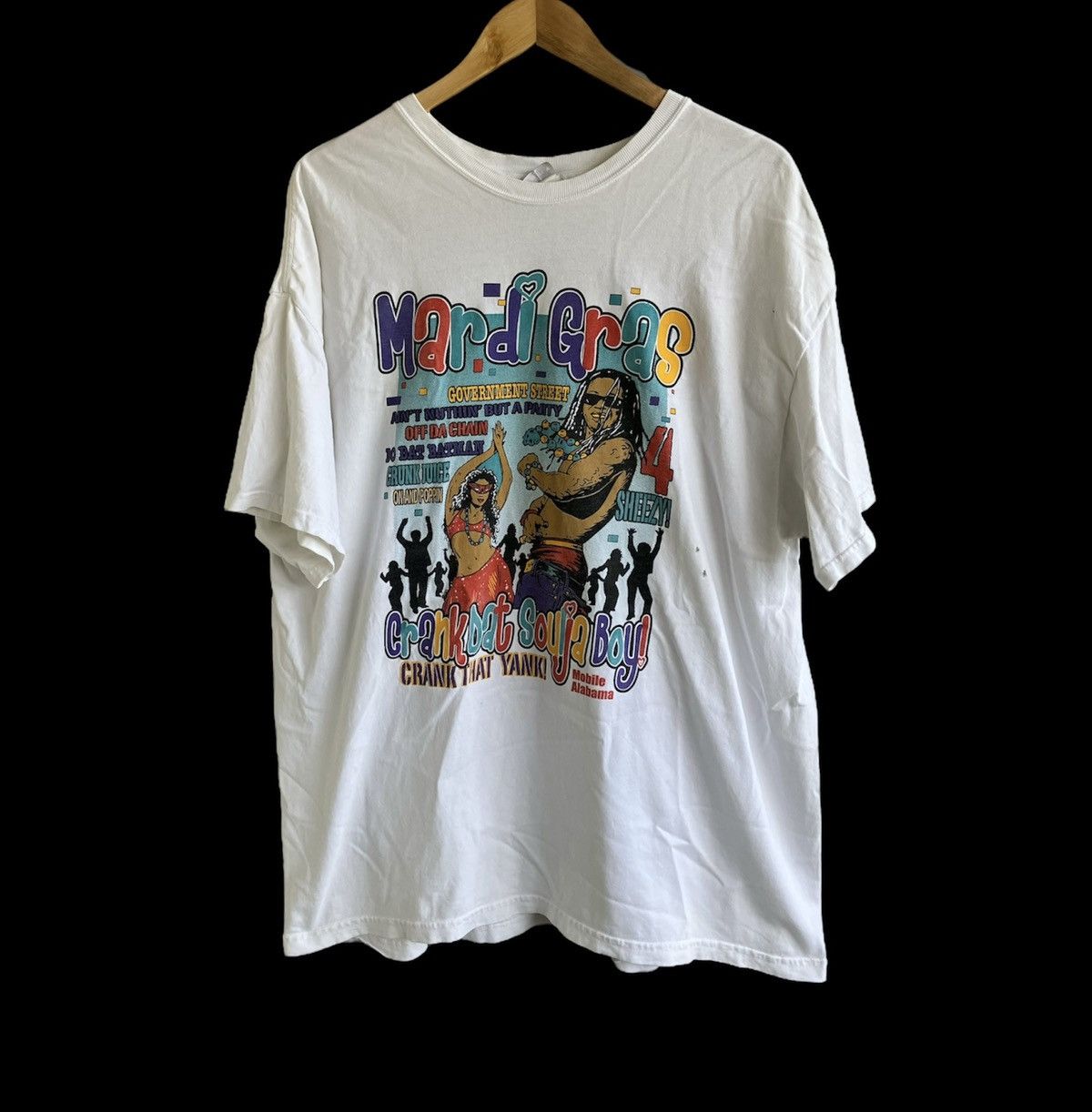 Rap Tees 2008 Mardi Gras Tee Mobile Freaknik Shirt Lil Wayne VTG Rap Size US XL / EU 56 / 4 - 6 Thumbnail