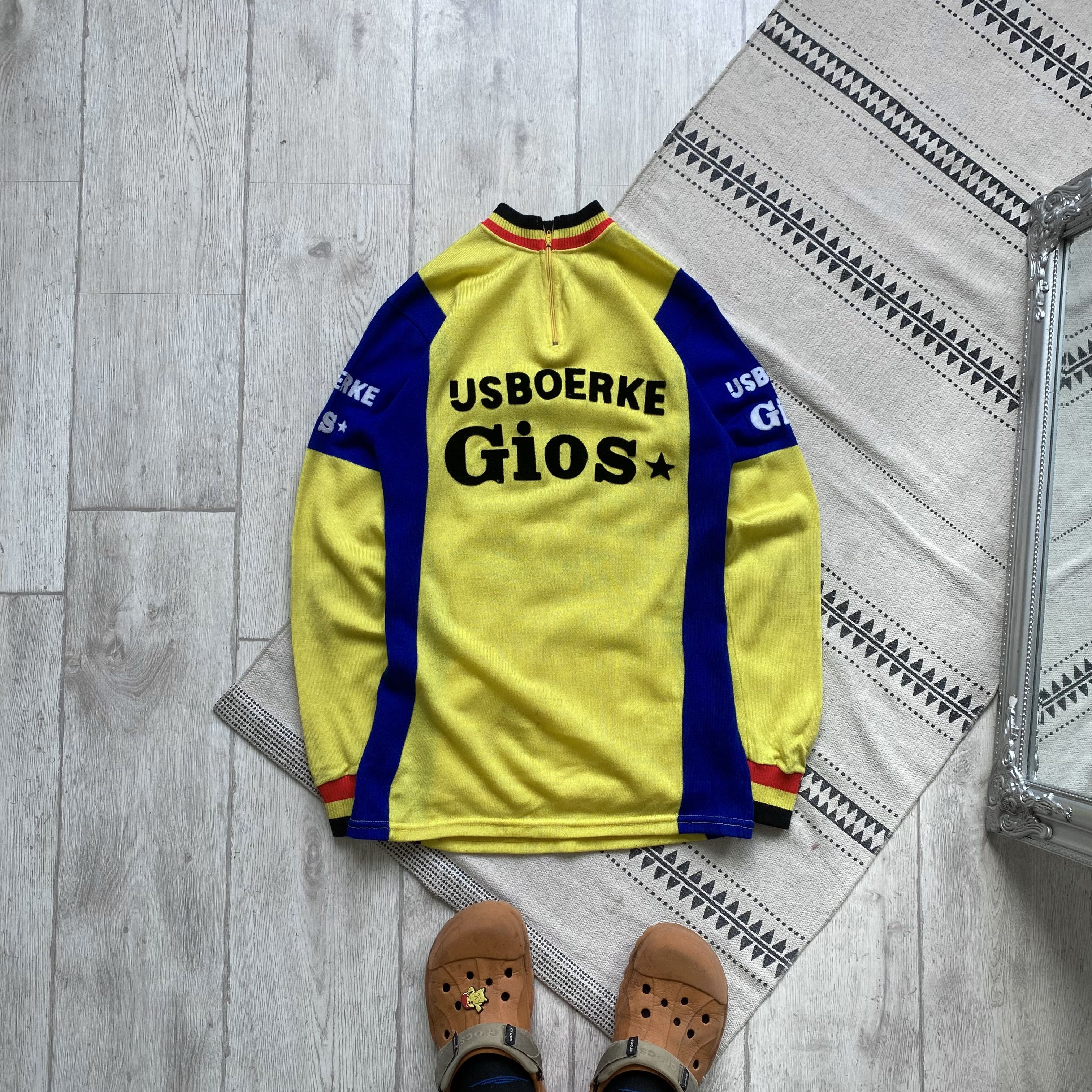 Bicycle 🚲 Vintage 80s Knit Wool Cycling jersey longsleeve Size US M / EU 48-50 / 2 - 1 Thumbnail