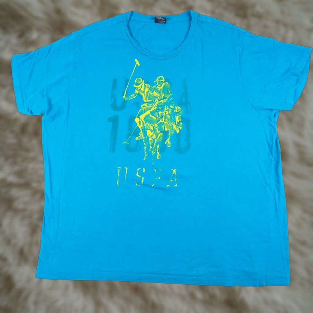 Vintage US Polo Assn Blue Graphic T-Shirt Adult XL Crew Neck Short Sleeve Unisex Size US XL / EU 56 / 4 - 1 Thumbnail
