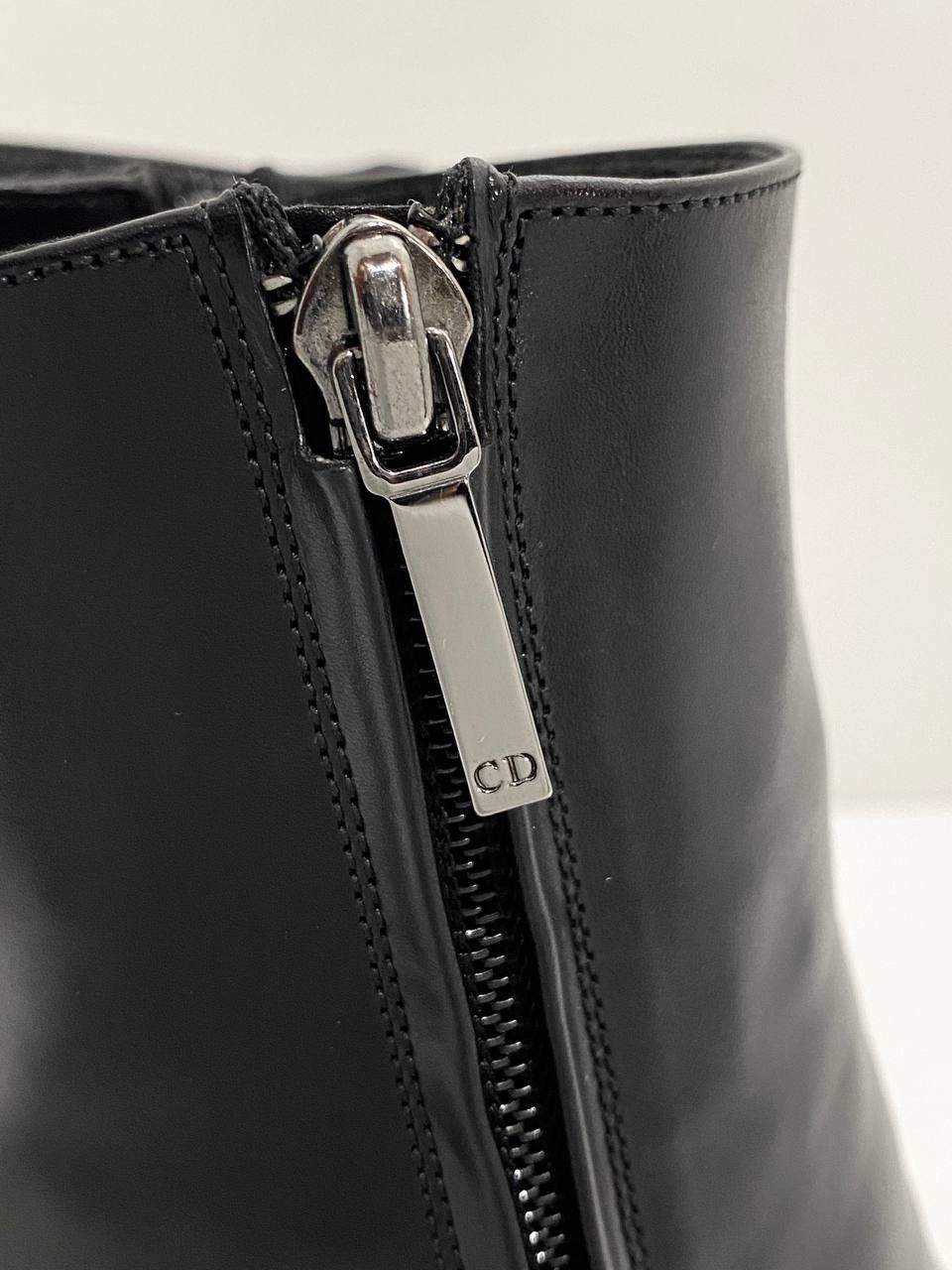 Dior Dior x Galliano Chain Logo Black Leather Archive Boots Y2K Size US 6.5 / IT 36.5 - 14 Thumbnail