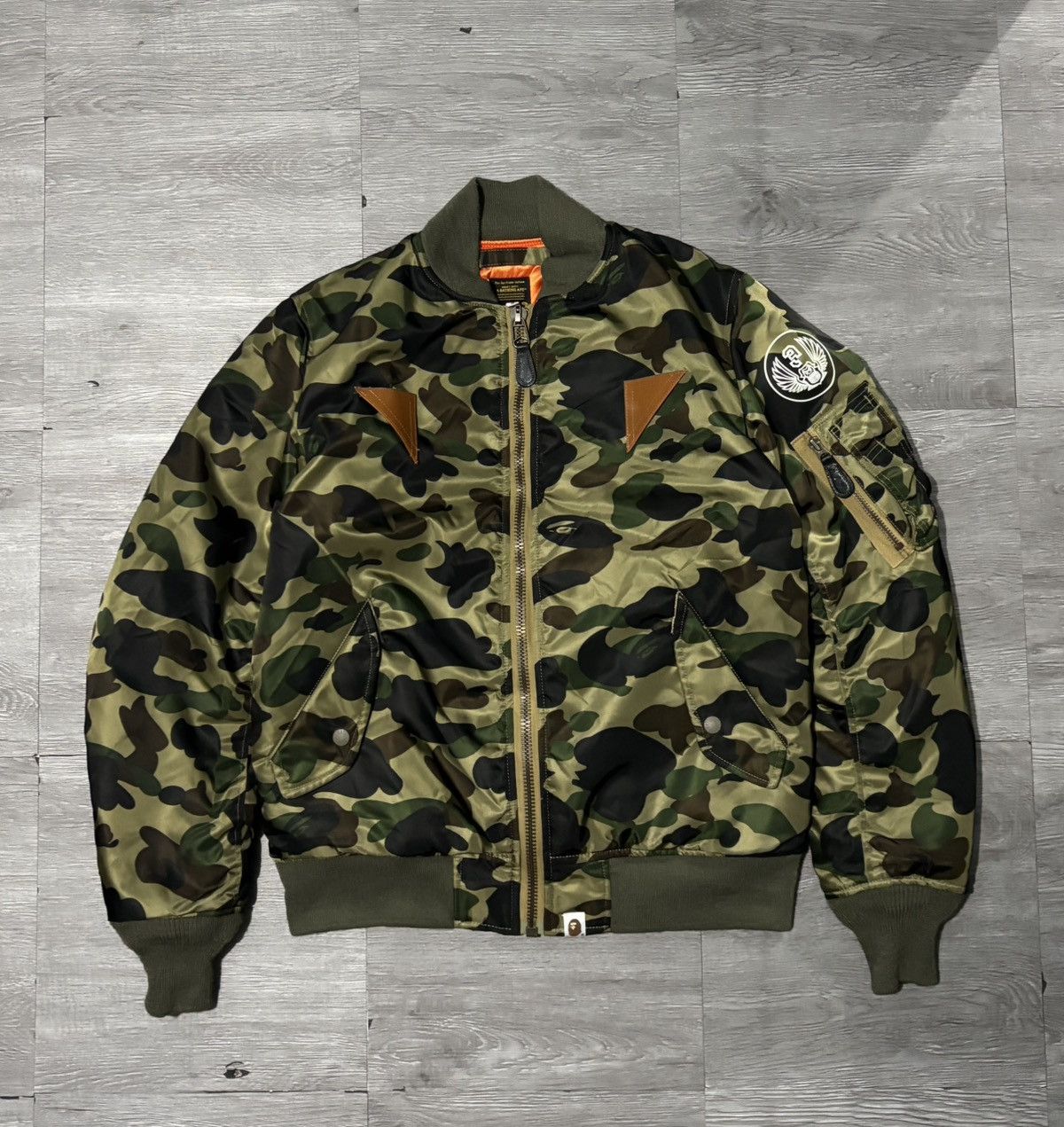 Bape Bape - First Camo Flight Jacket Size US M / EU 48-50 / 2 - 1 Thumbnail