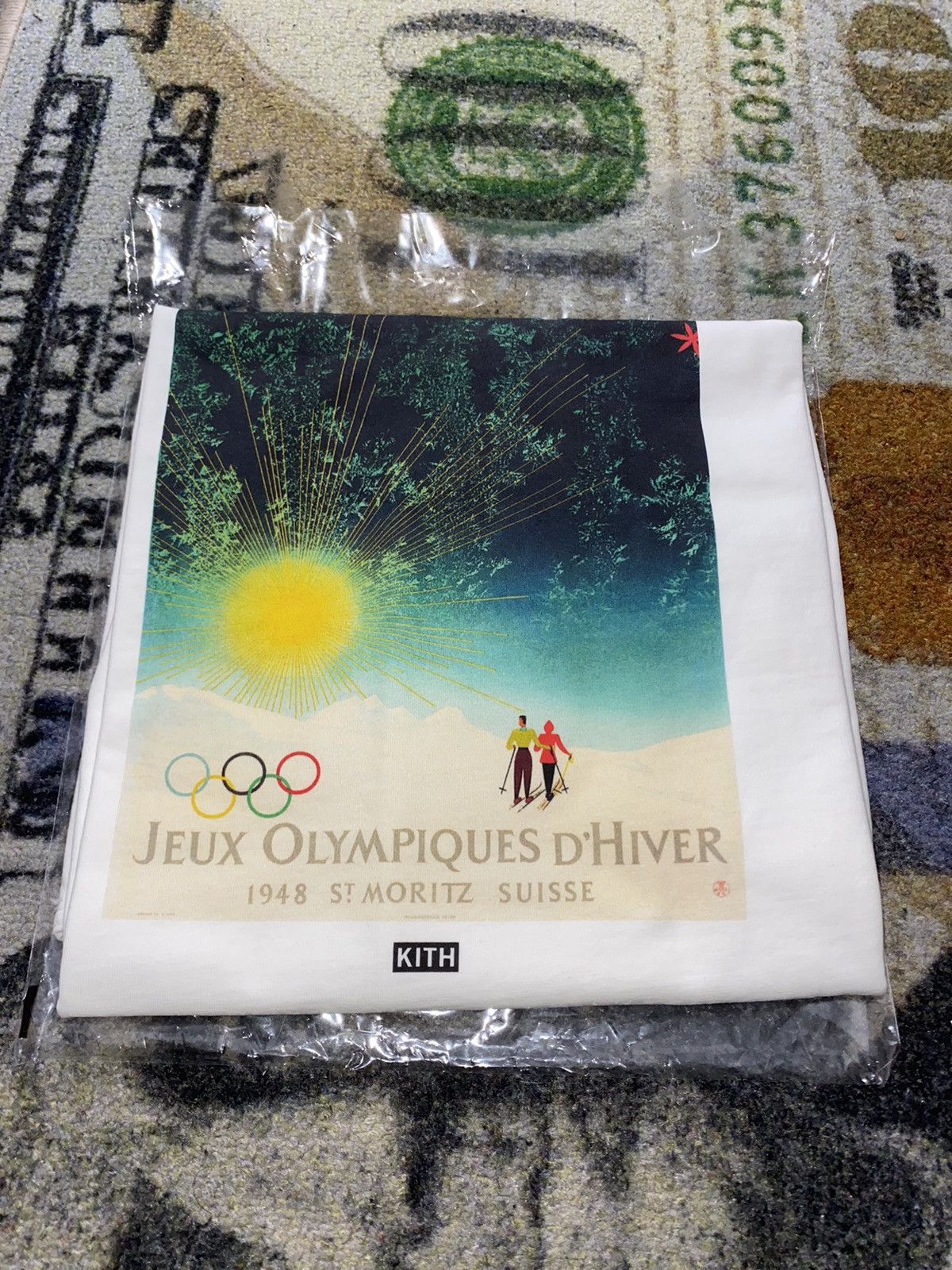 Kith × USA Olympics × Vintage Kith for Olympics Heritage St. Moritz 1948 Vintage Tee Size US XXL / EU 58 / 5 - 1 Thumbnail