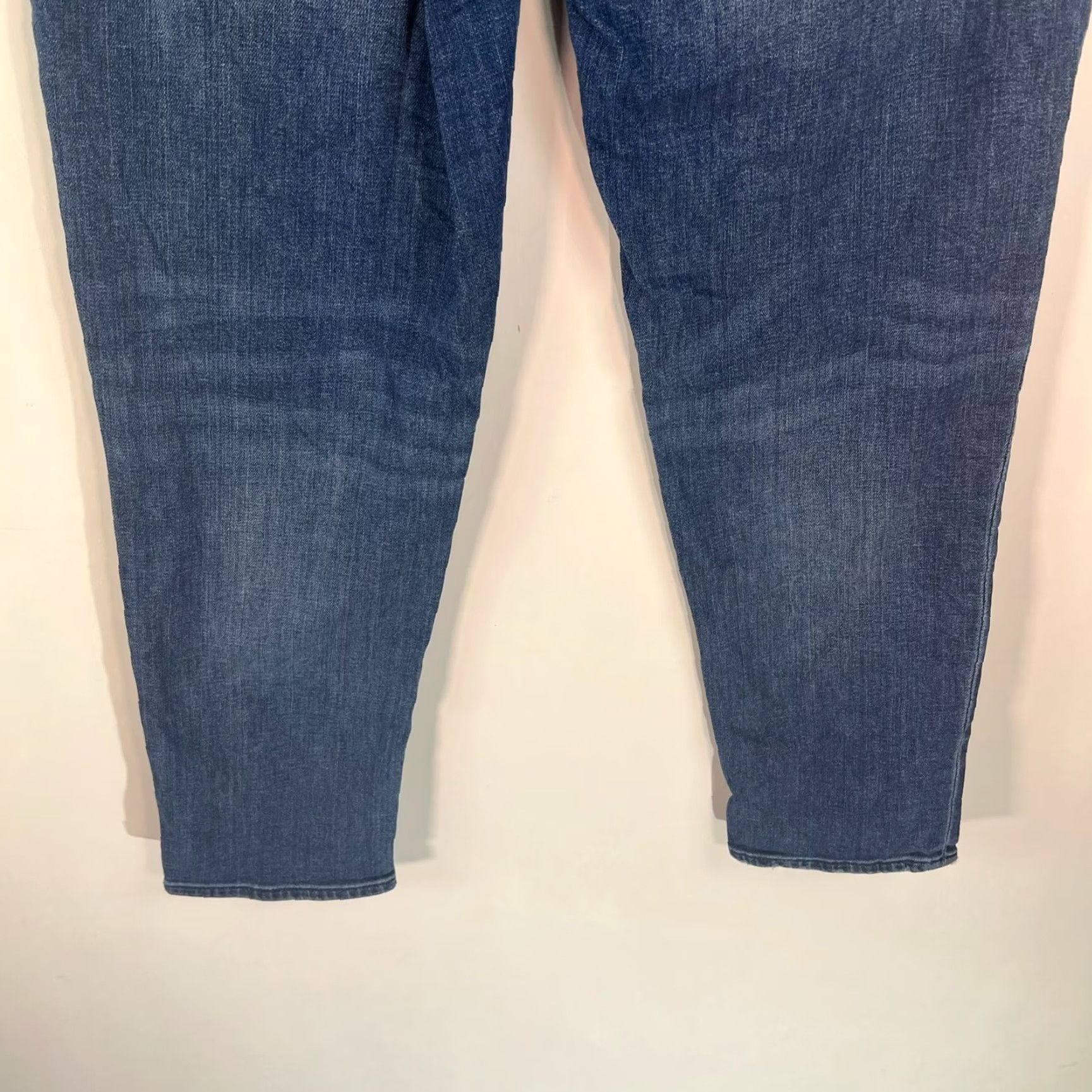 Lands' End Lands' End Womens Low Rise Denim Jeans Size 6 30x27 Blue 5-Pocket Design Zip Closure Straight Cuffed 27 in Cotton Blend Regular Size 28" / US 6 / IT 42 - 7 Thumbnail