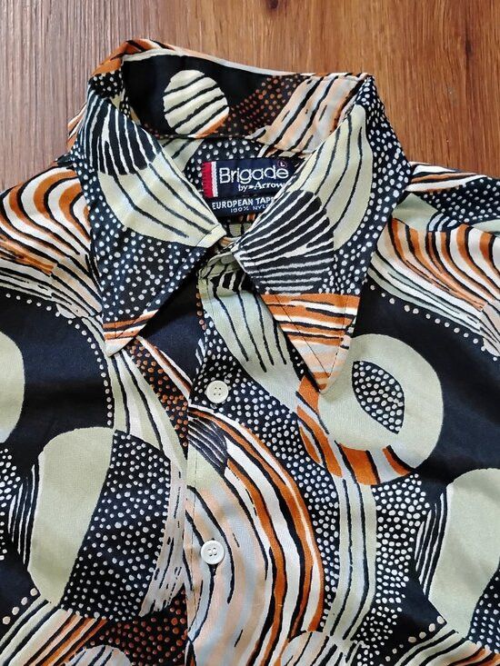 Arrow Vintage Brigade Arrow Psychedelic Polyester Disco Shirt Size US L / EU 52-54 / 3 - 1 Thumbnail