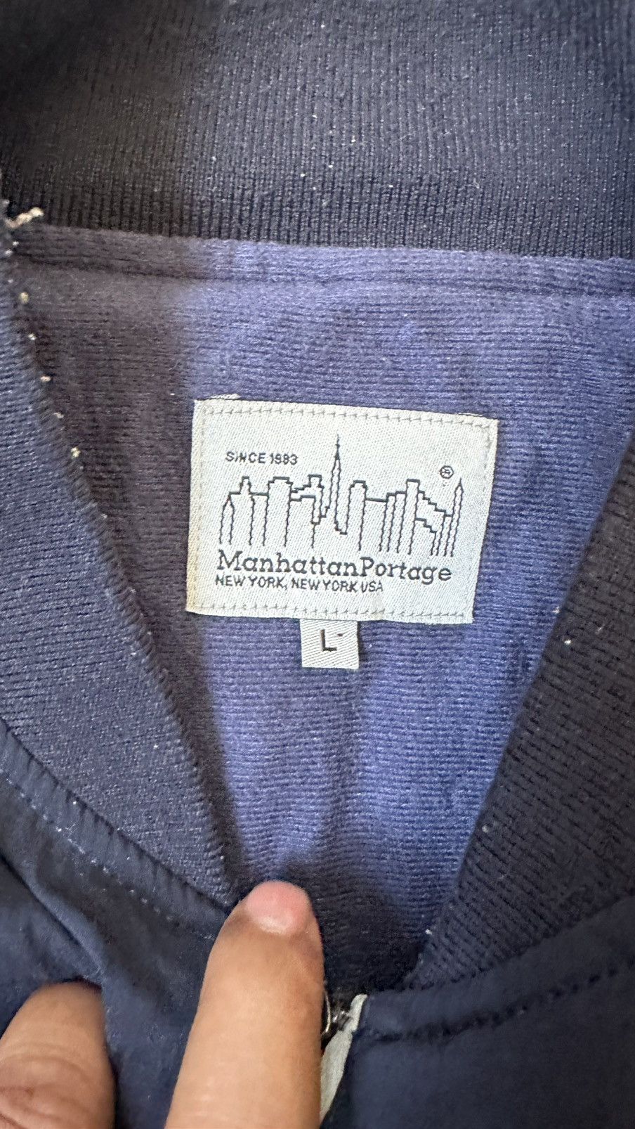 Manhattan Portage VINTAGE MANHATTAN PORTAGE ZIPPER SWEATER Size US L / EU 52-54 / 3 - 8 Thumbnail