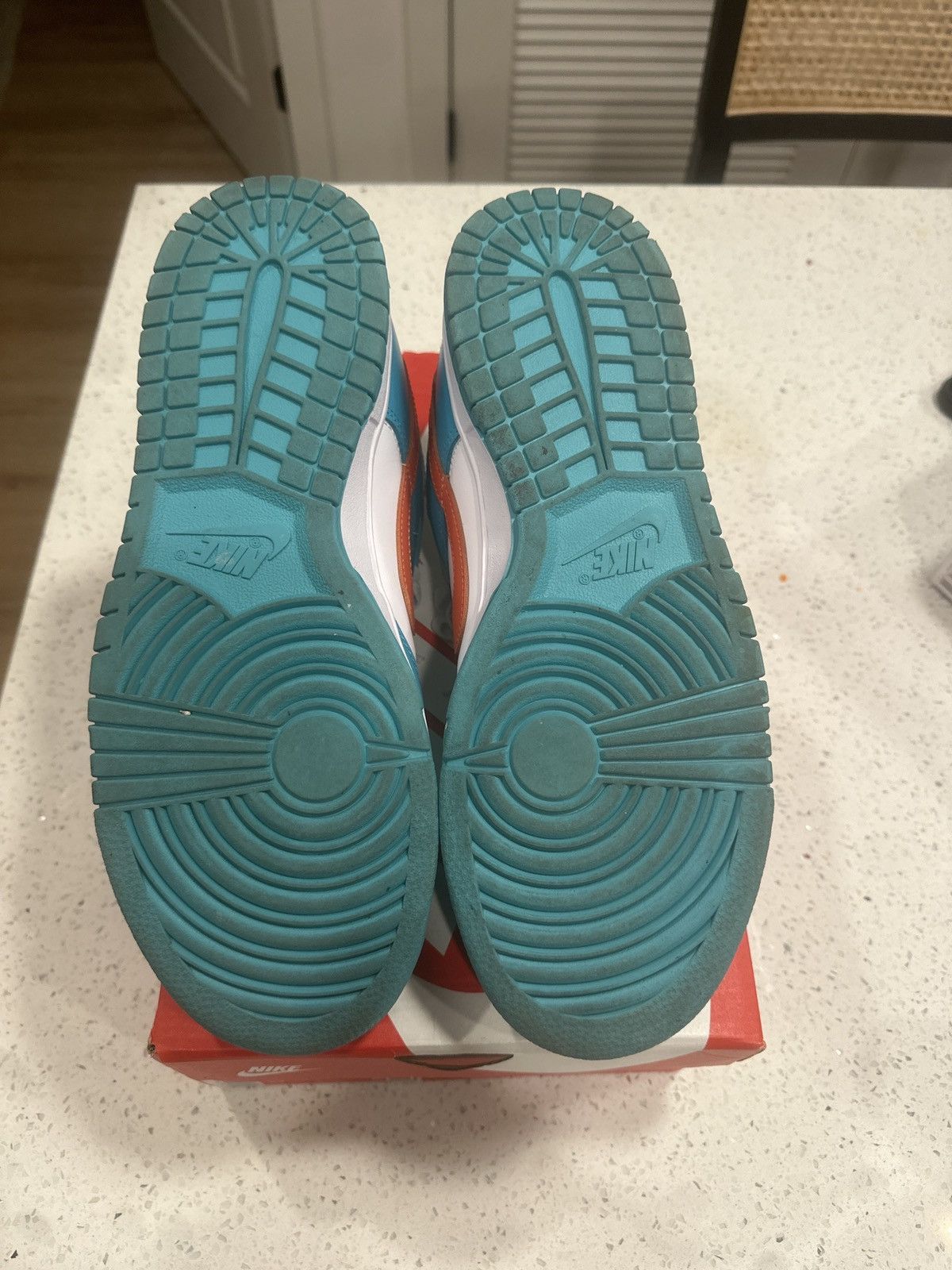 Nike Nike Dunk Low “Miami Dolphins” Size US 9 / EU 42 - 4 Thumbnail