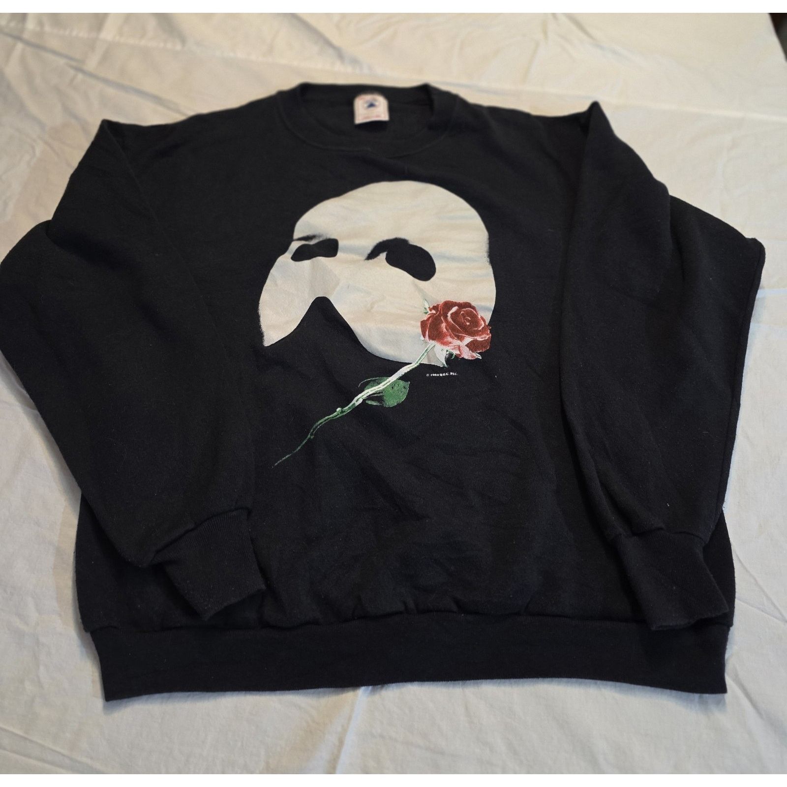 Vintage Phantom Of The Opera Vintage Black Crew Neck Delta USA Size US XL / EU 56 / 4 - 1 Thumbnail