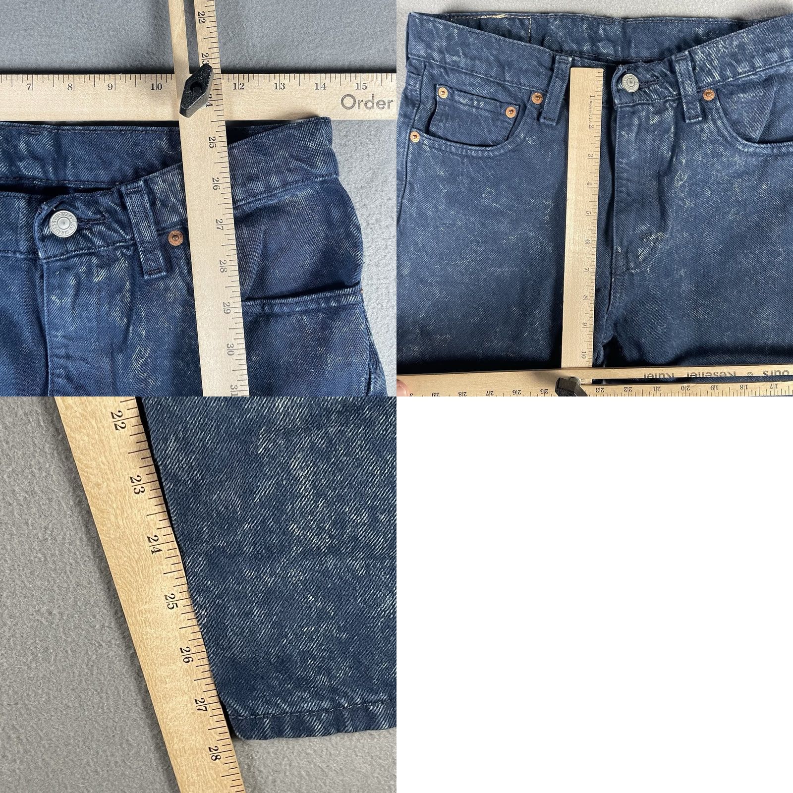 Levi's Levi’s 512 Jeans Mens 29x30 Blue Acid Wash Slim Denim Pants Taper Jeans Size US 29 - 8 Thumbnail
