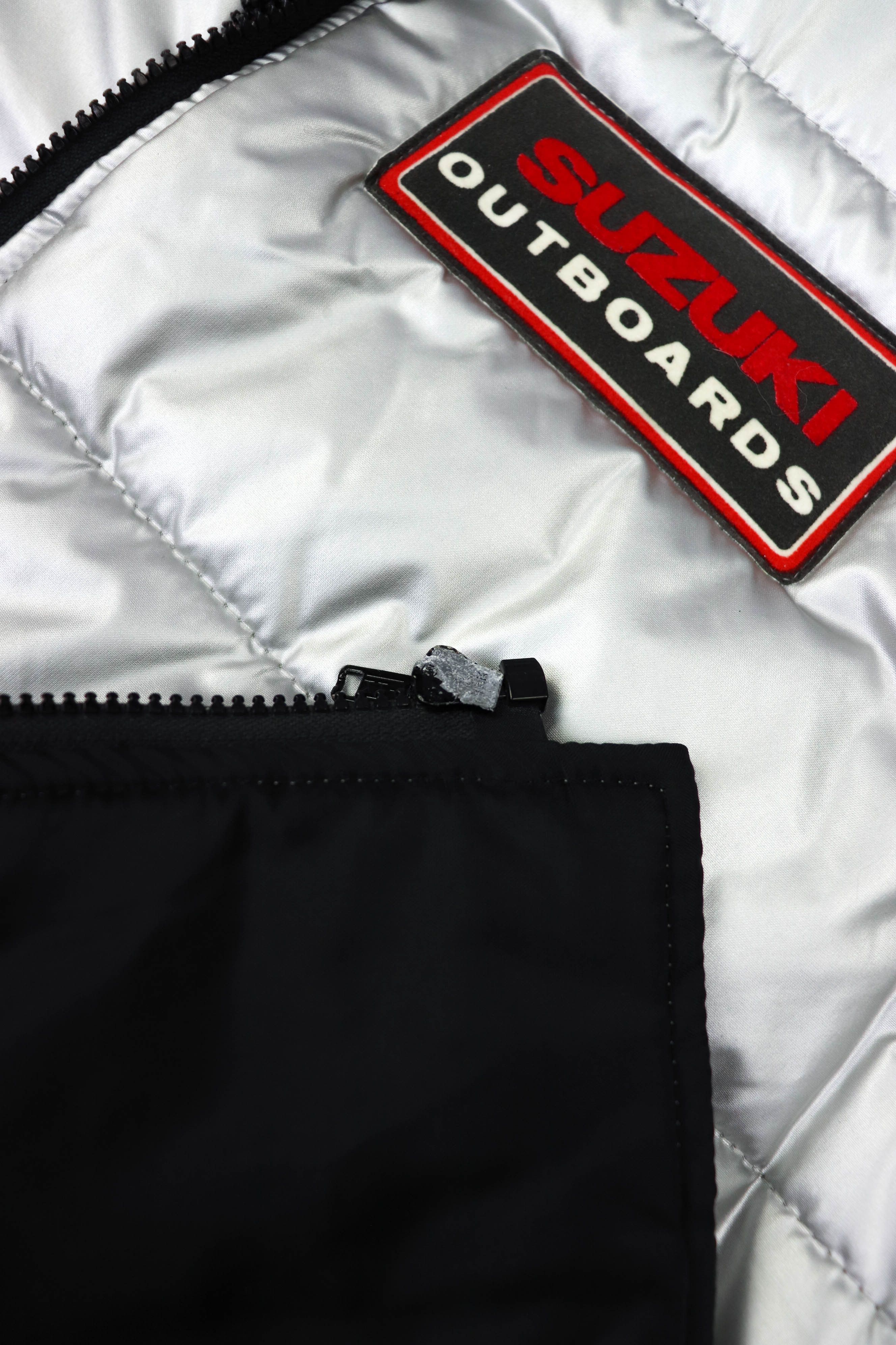 Vintage 90s Vintage Suzuki Made in Japan Silver Cropped Zip Vest Size US M / EU 48-50 / 2 - 10 Thumbnail