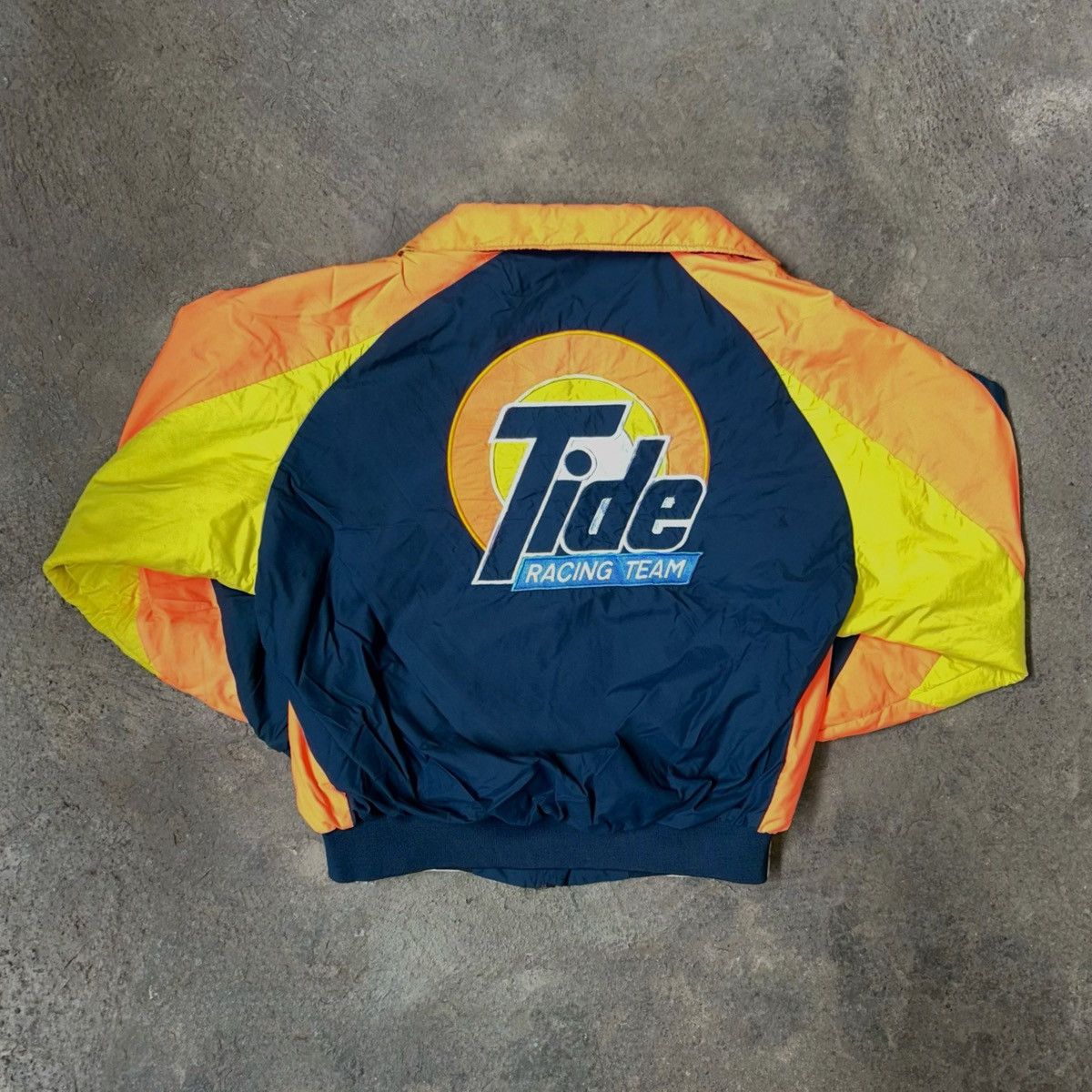 Vintage 1997 Tide Race Gear Nylon Reversible Jacket MADE IN USA Size US L / EU 52-54 / 3 - 2 Thumbnail