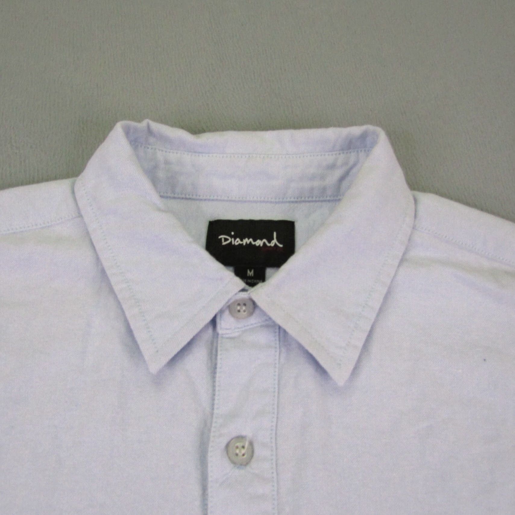 Diamond Supply Co. DIAMOND SUPPLY CO. Button Up Shirt Mens Medium Blue Long Sleeve Casual Skater Outdoor Size US M / EU 48-50 / 2 - 2 Thumbnail