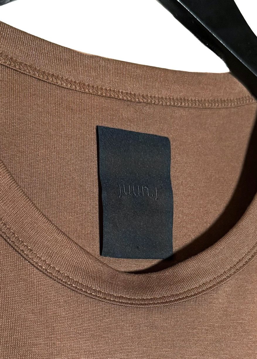 Juun.J Juun.J Brown Logo Embroidered Delicat Print T-shirt Size US M / EU 48-50 / 2 - 3 Thumbnail