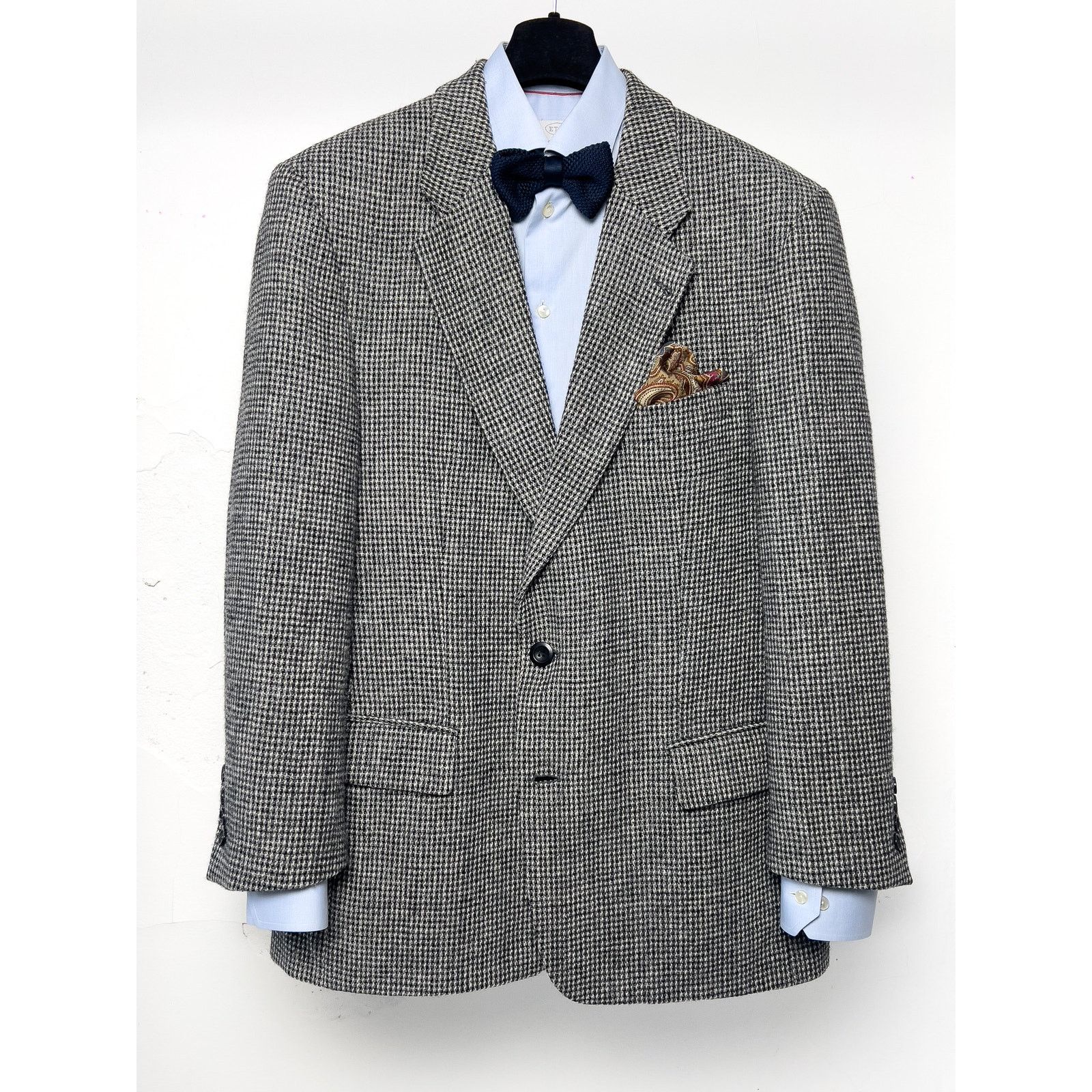 Harris Tweed Harris Tweed Gray Wool Blazer 44S EU 54S Size 44S - 3 Thumbnail