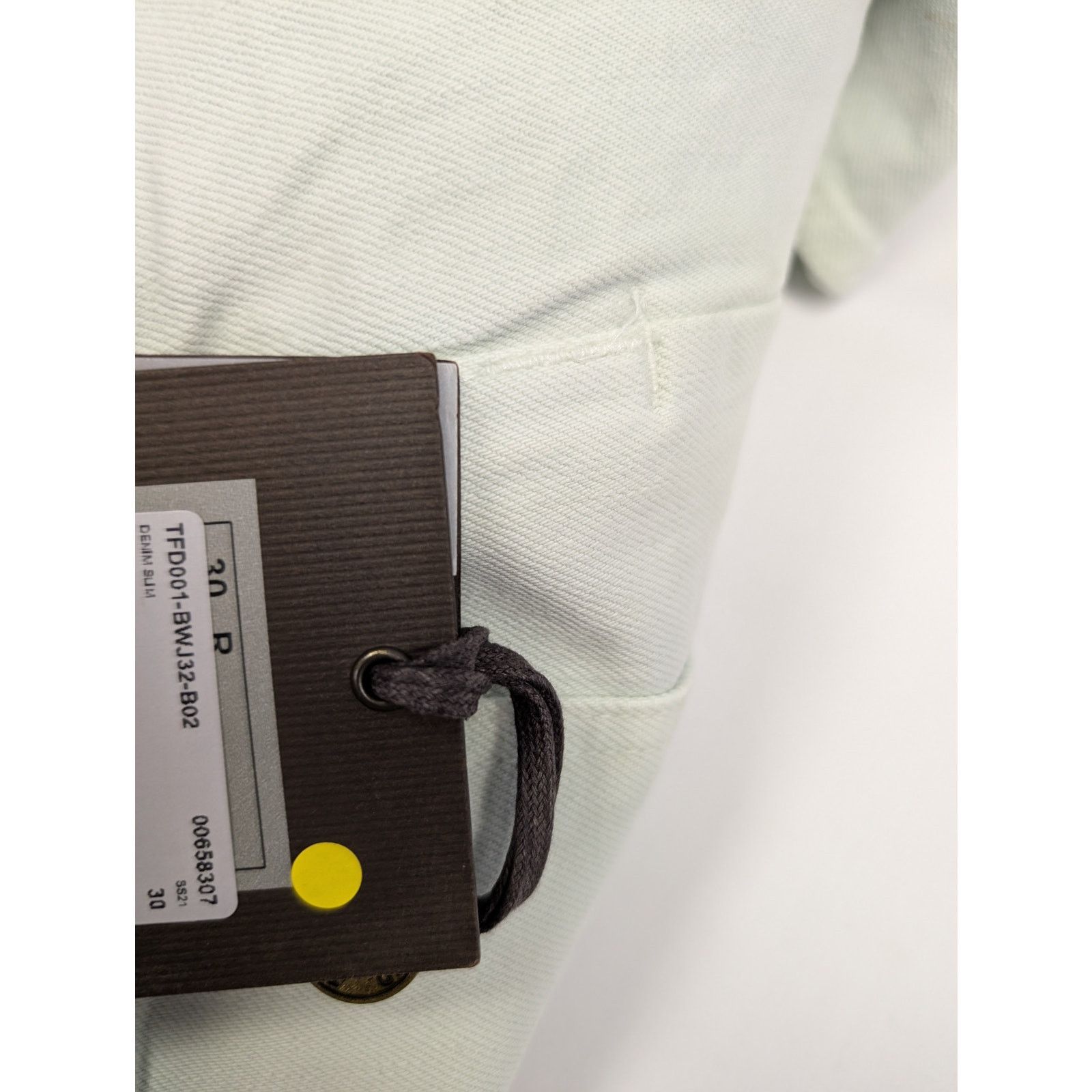 Tom Ford o1rshd1 Slim Denim Jeans in Light Mint Green Size US 30 / EU 46 - 20 Thumbnail
