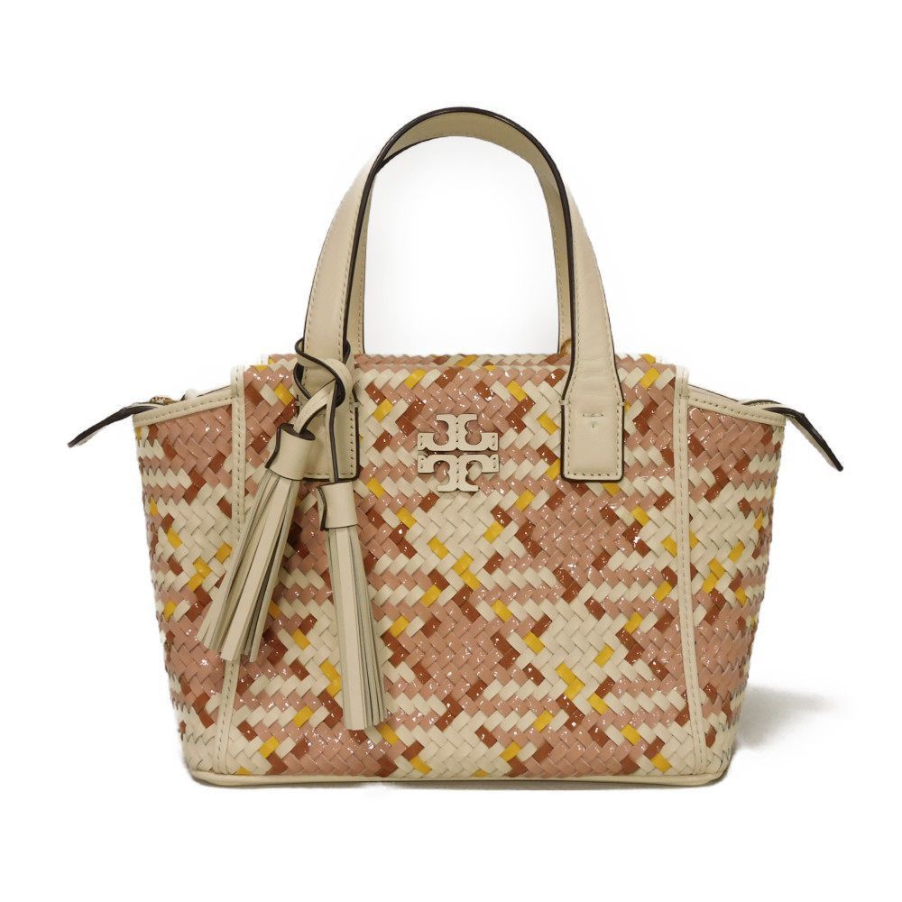 Tory Burch Tory Burch Tory Burch T Monogram Patented Leather 2way Bag Leather Handbag 82391 Size ONE SIZE - 1 Thumbnail