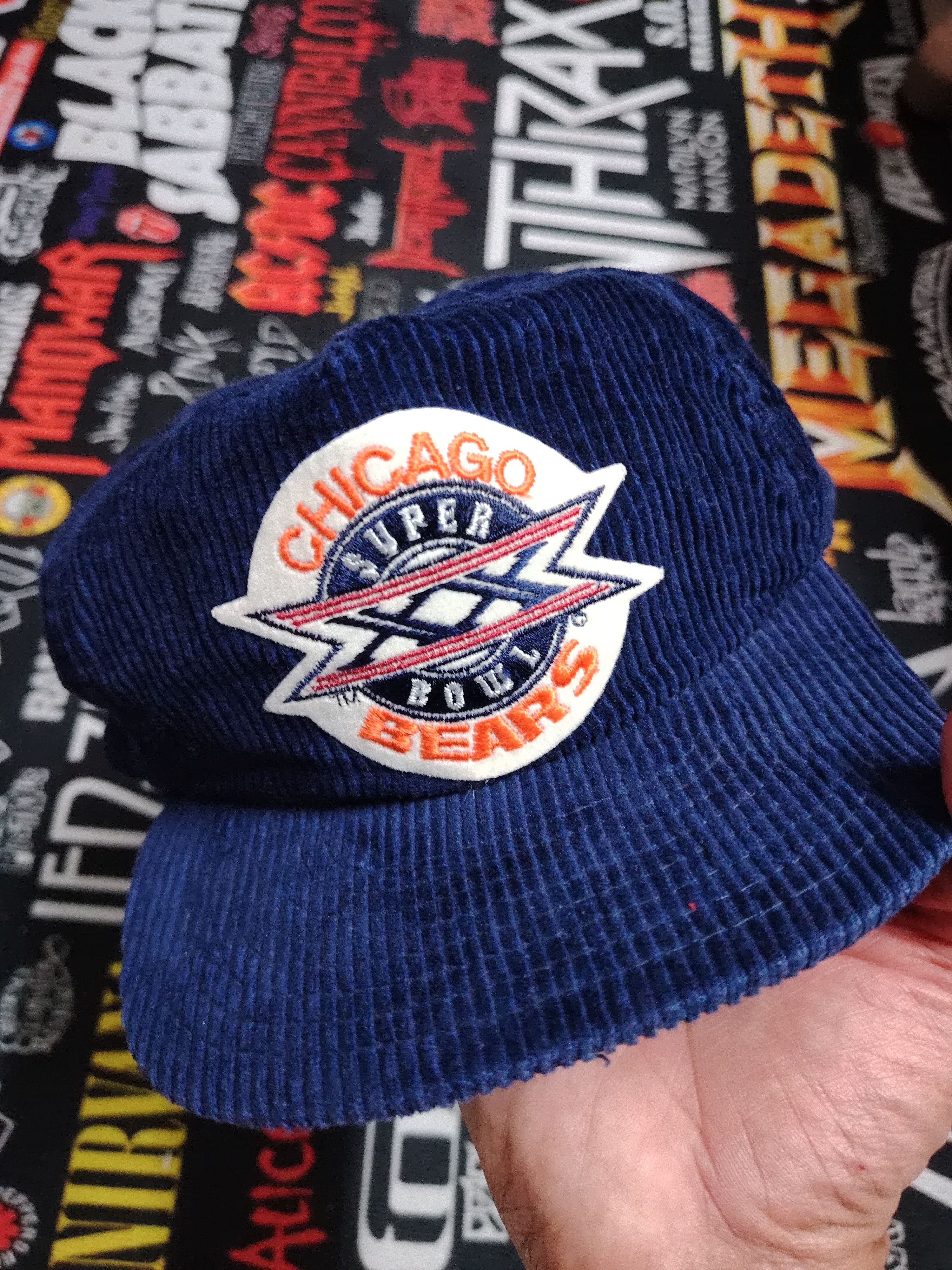 NFL × Sports Specialties × Vintage Vintage Chicago Bears Super Bowl XX Corduroy Hat Cap Size ONE SIZE - 1 Thumbnail