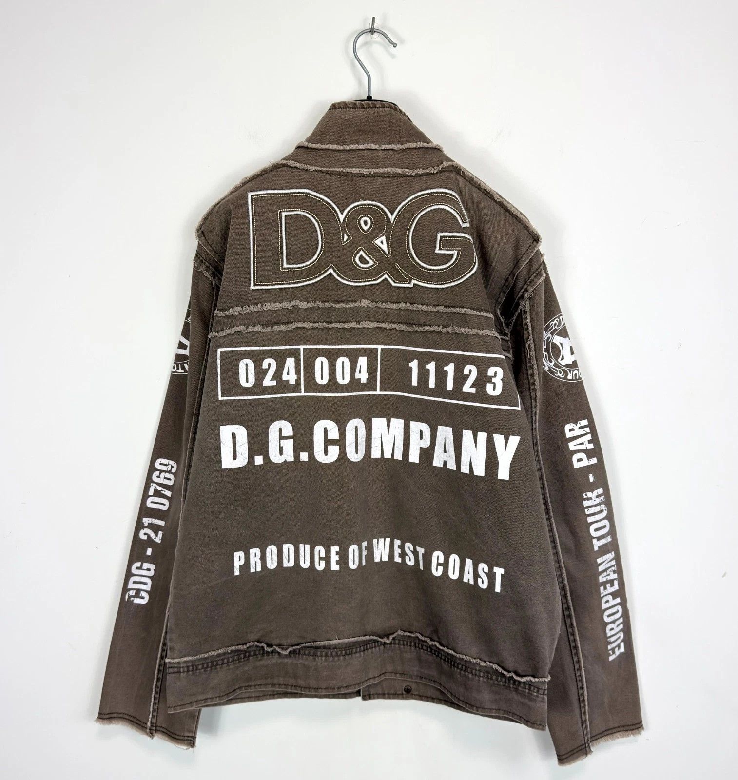 Vintage Dolce&Gabbana European Tour Patchwork Logo Jacket
