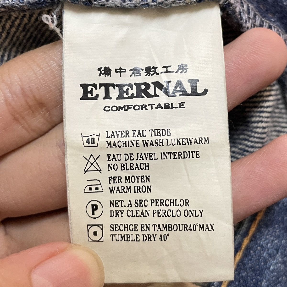 Eternal Very Rare Design Vintage Brand Eternal Ripped Jeans 1990s Size US 34 / EU 50 - 11 Thumbnail