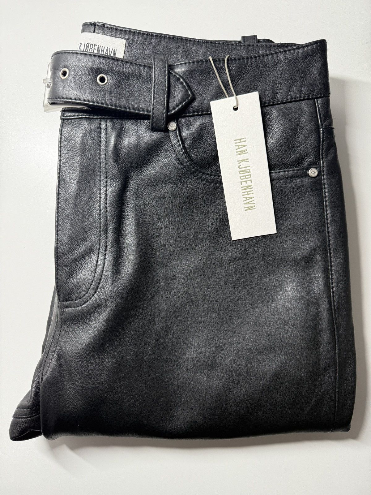Other HAN KJOBENHAVN Leather Belted Trousers size 48 Size US 31 - 1 Thumbnail