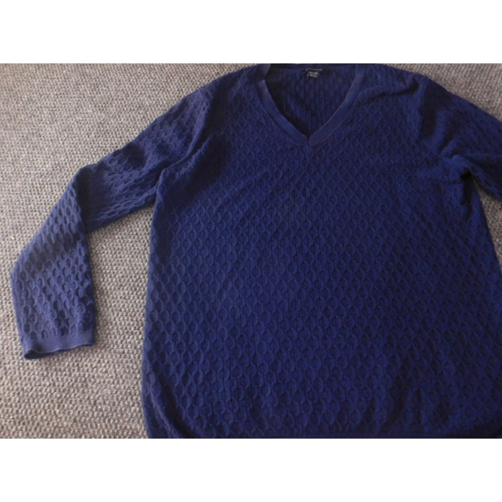 Tommy Hilfiger Tommy Hilfiger Womens Sweater 2XL XXL Blue pullover v-neck Classic casual Size M / US 6-8 / IT 42-44 - 3 Thumbnail