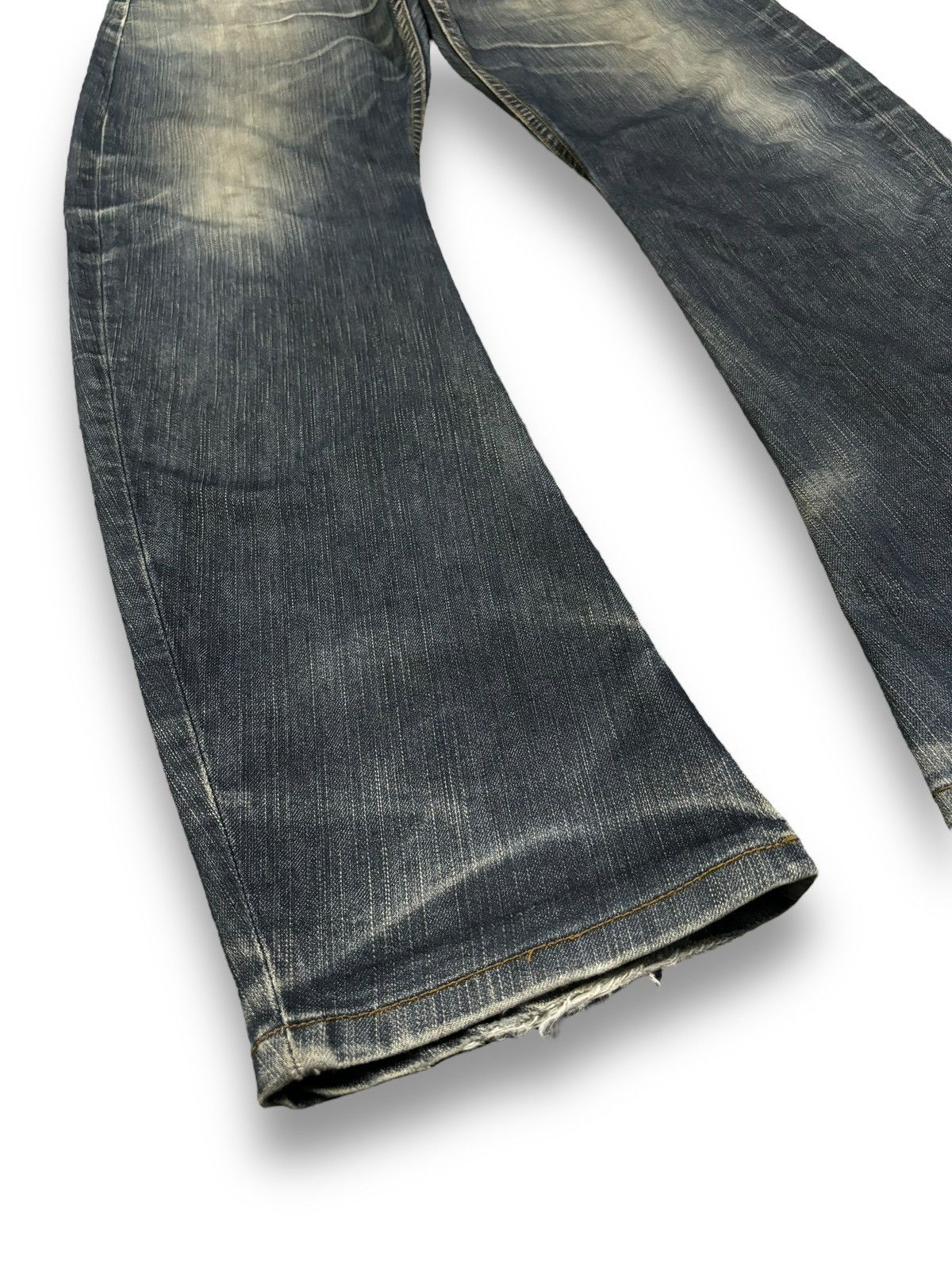Element Vintage Element Faded Slim Straight Curved Distressed Jeans Size US 31 - 10 Thumbnail
