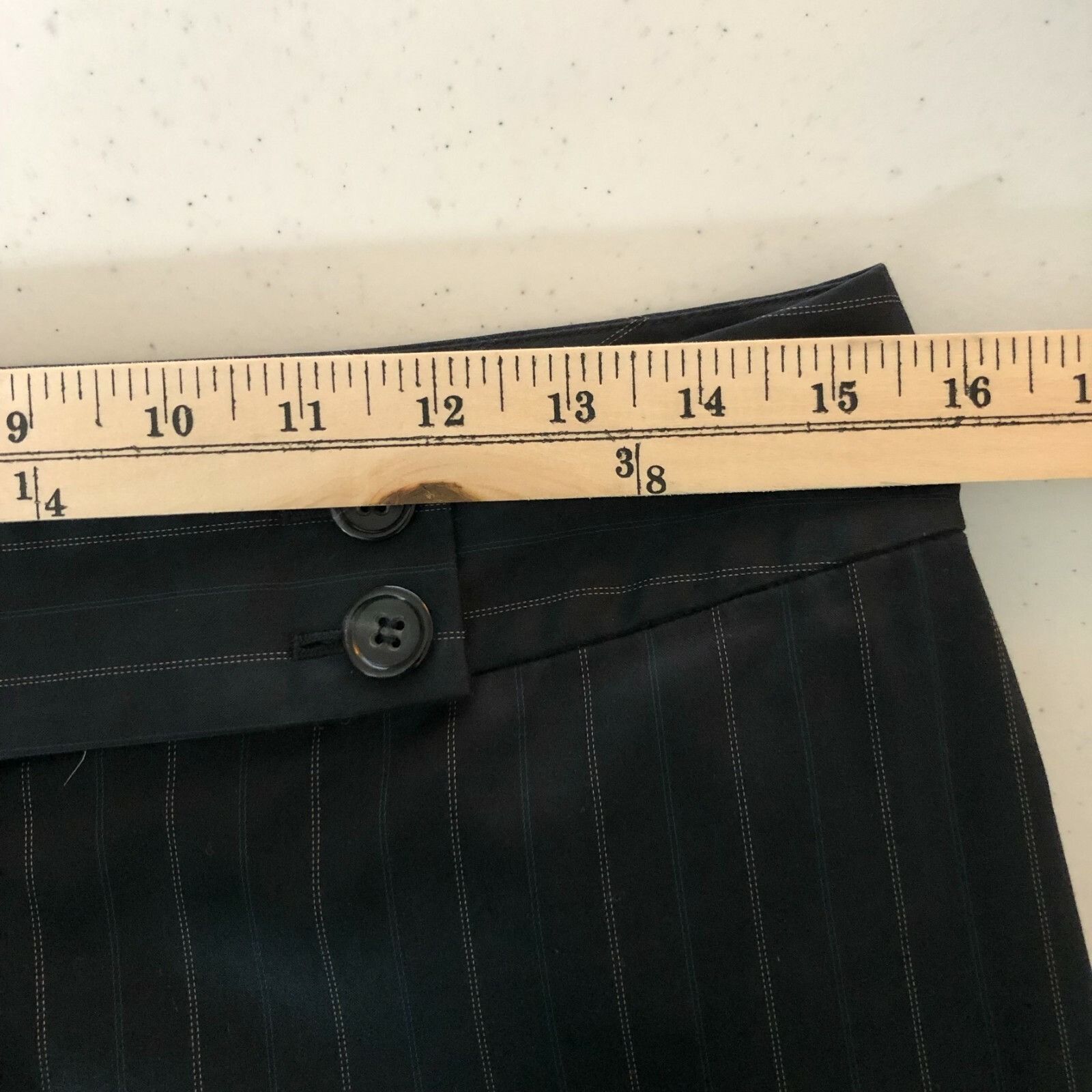 Ann Taylor Ann Taylor Womens Lindsay Dress Pants Cotton Blend Pinstripe Size 27" / US 4 / IT 40 - 5 Thumbnail