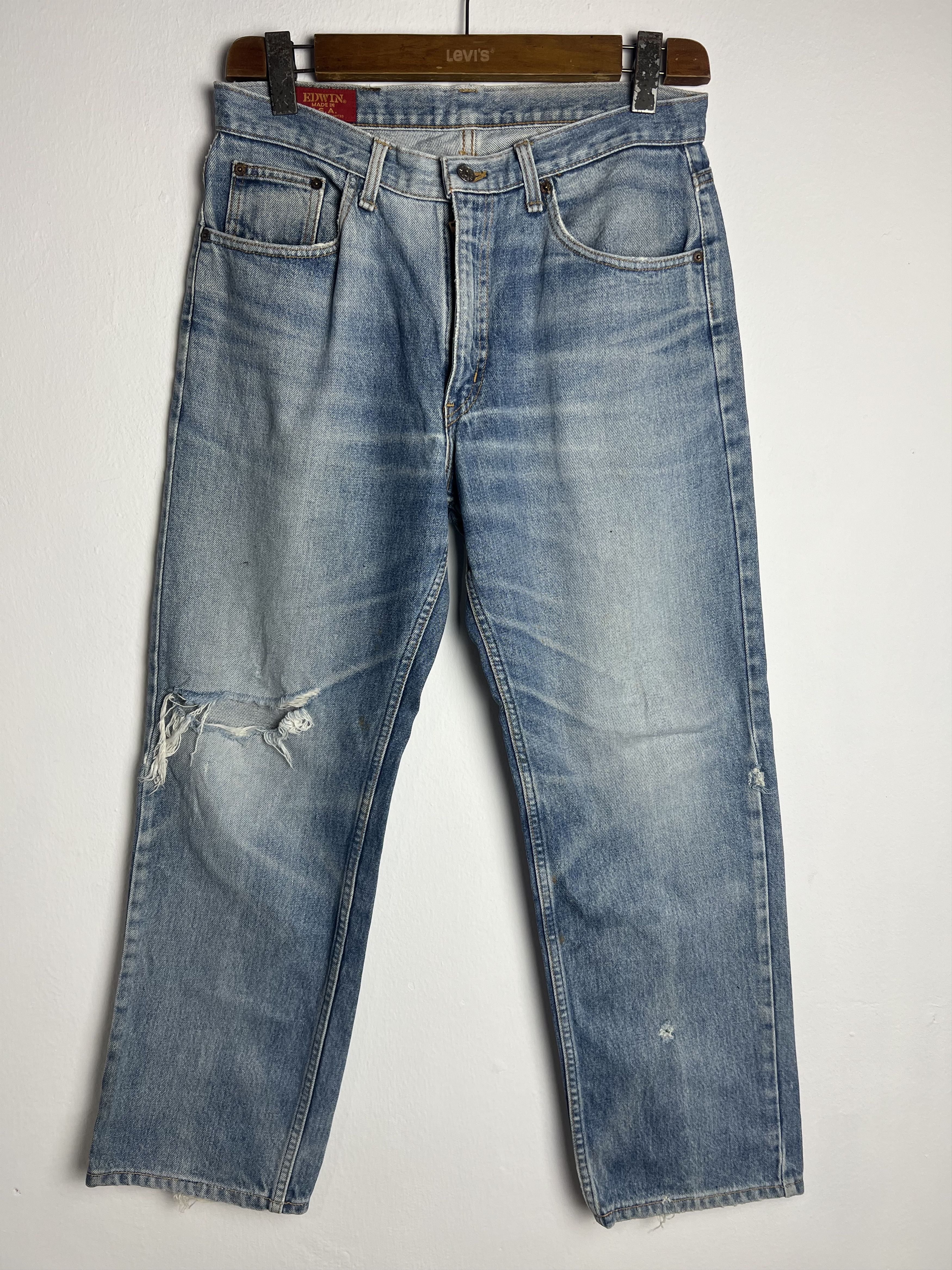 Edwin Vintage Edwin Made in USA Denim Distressed Size US 34 / EU 50 - 1 Thumbnail