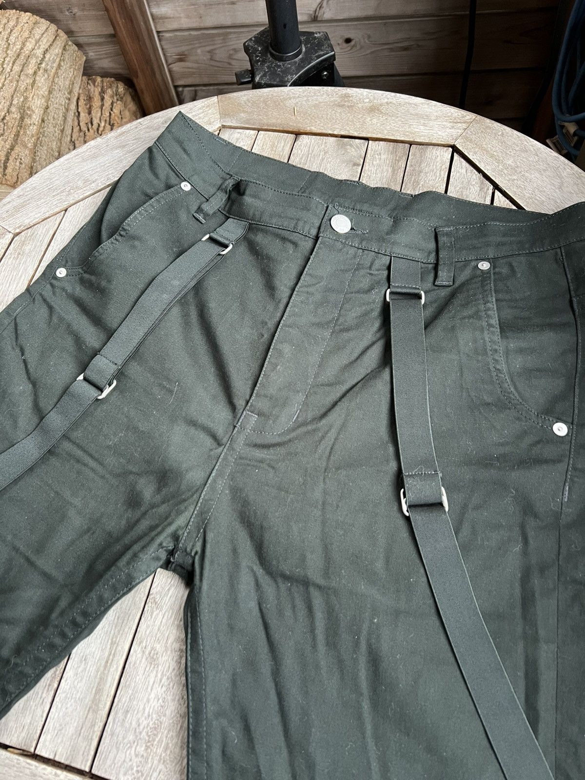 Helmut Lang Helmut Lang Cropped Suspender Trousers Size US 30 / EU 46 - 4 Thumbnail