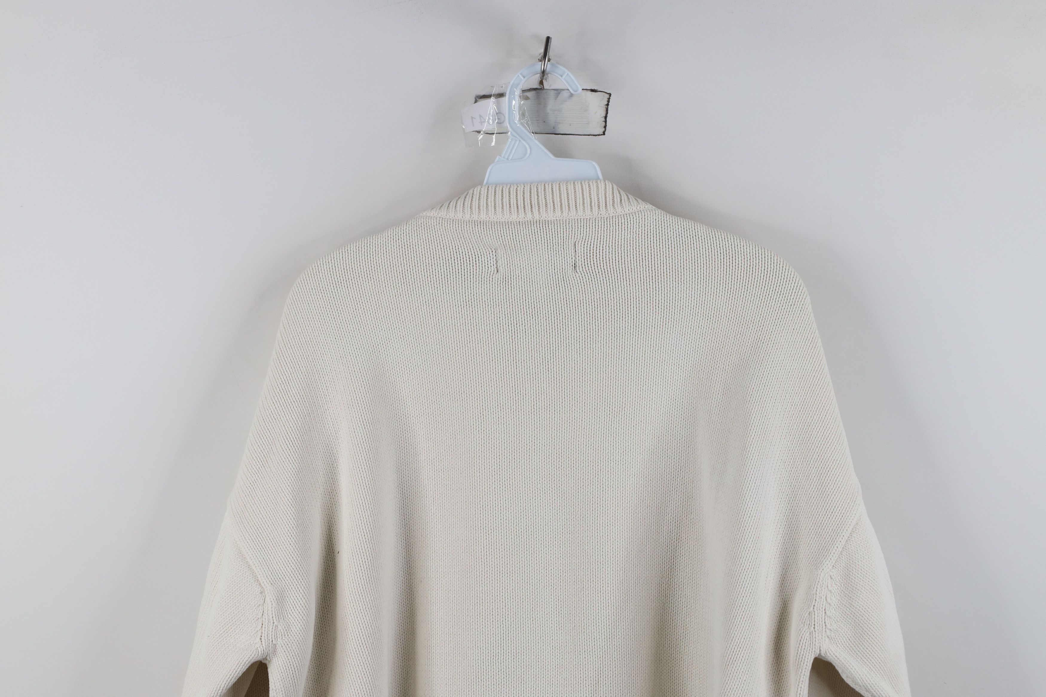 Eddie Bauer Vintage 90s Eddie Bauer Heavyweight Knit Sweater Off White Size US XL / EU 56 / 4 - 9 Thumbnail