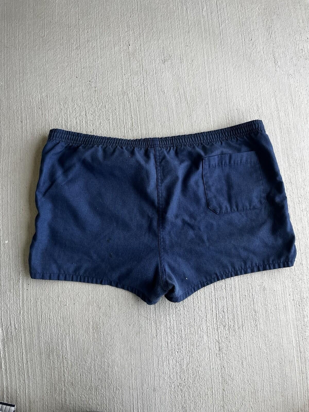 Nike VTG Nike Swoosh Navy Blue Shorts Embroidered Logo 90s 80s Size US 34 / EU 50 - 5 Thumbnail