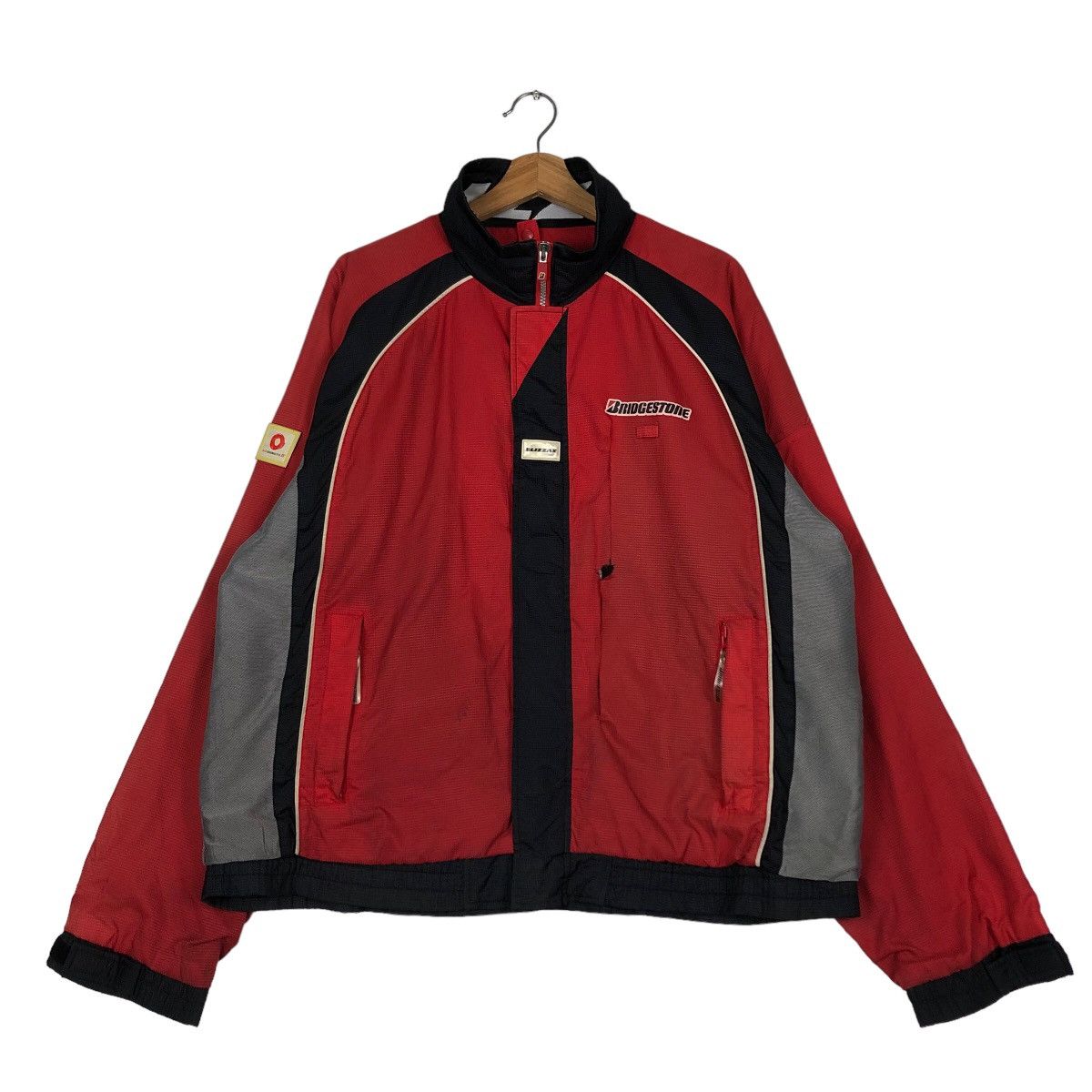 Japanese Brand 🔥Vintage Racing Bomber Jacket Blizzak Bridgestone Big Logo Size US L / EU 52-54 / 3 - 1 Thumbnail