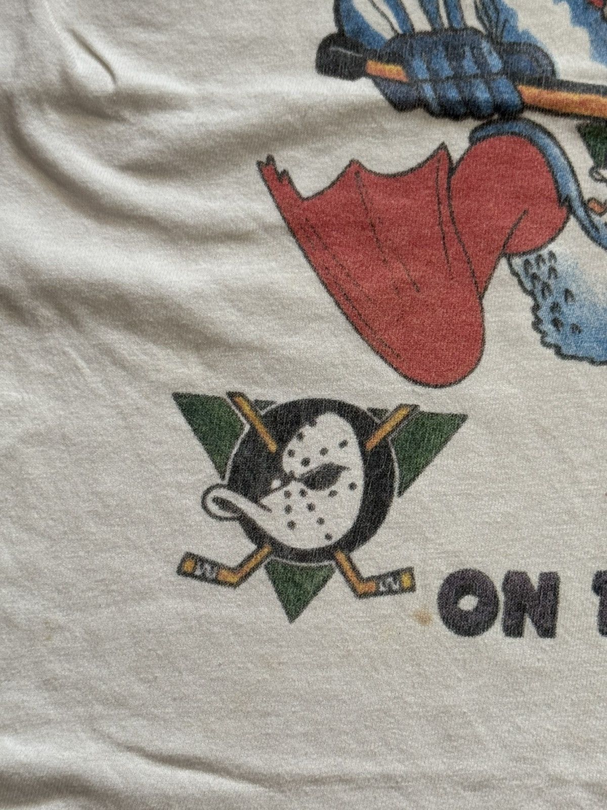 NFL Vintage 90s Screen Stars NFL The Mighty Ducks Hockey T-Shirt Size S / US 4 / IT 40 - 5 Thumbnail